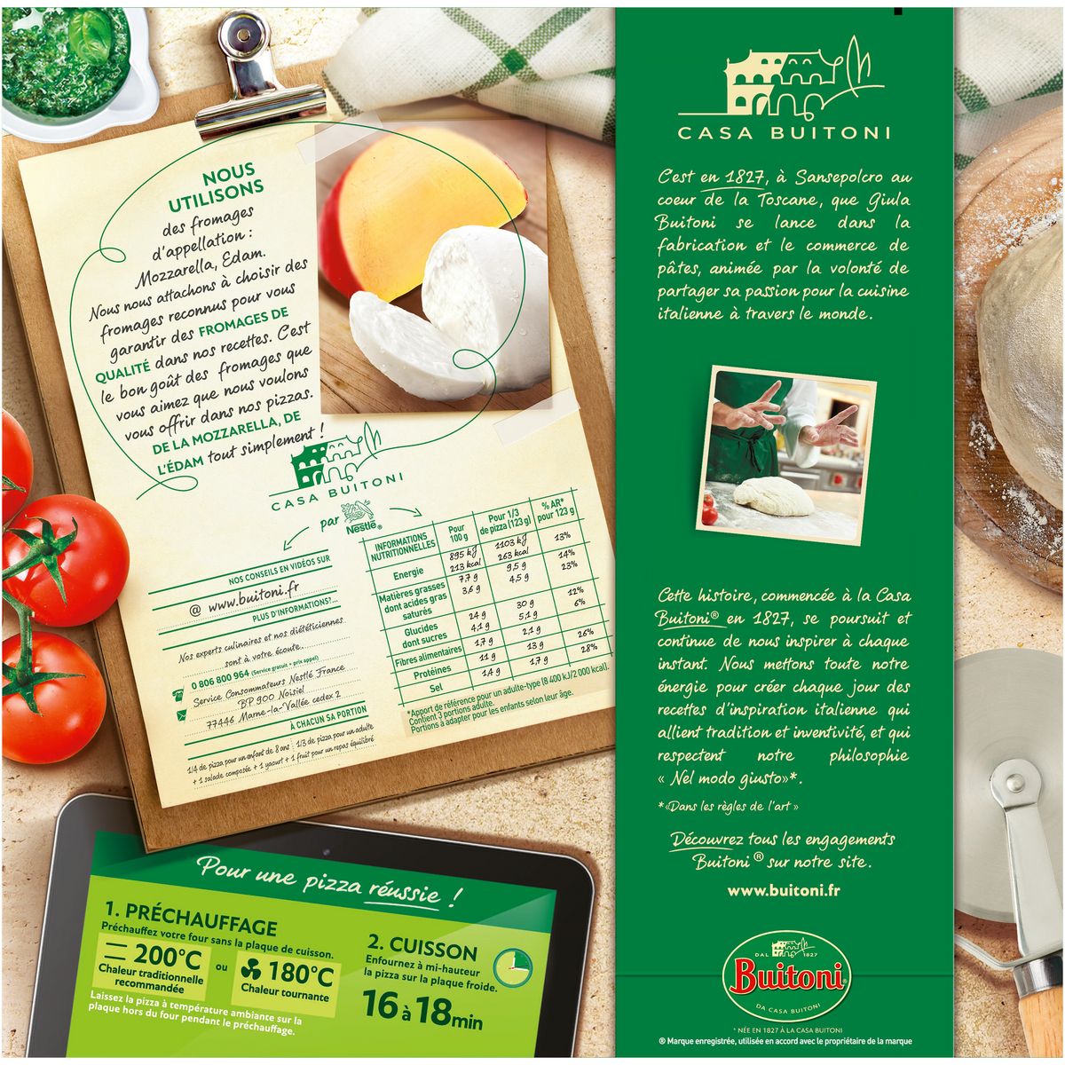 BUITONI Pizza four à pierre royale 370g