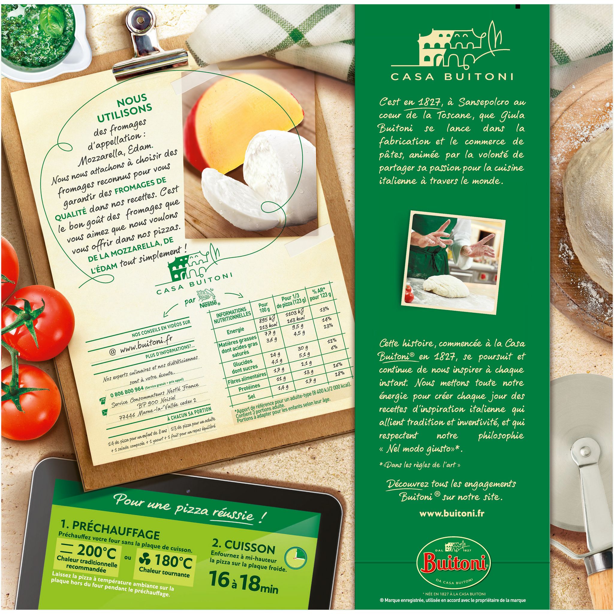 Voir la diapositive 3 : BUITONI Pizza four à pierre royale 370g