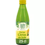 Jardin Bio JARDIN BIO ETIC Pur jus de citron origine Sicile en bouteille