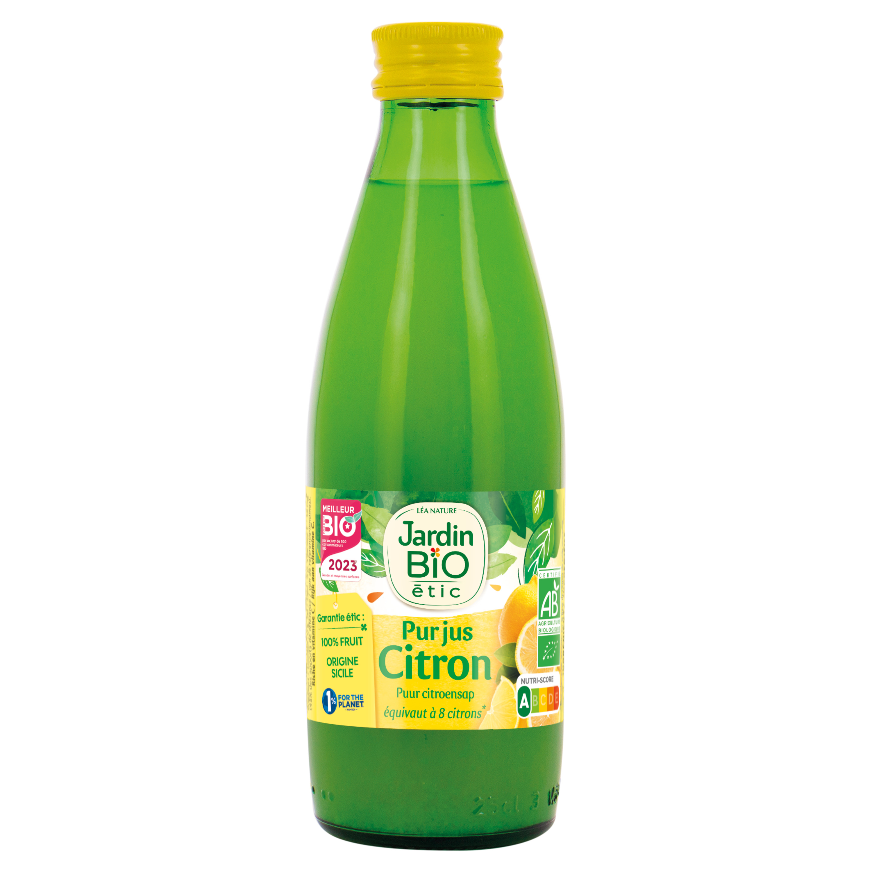 Voir la diapositive 2 : JARDIN BIO ETIC Pur jus de citron bio origine Sicile 25cl
