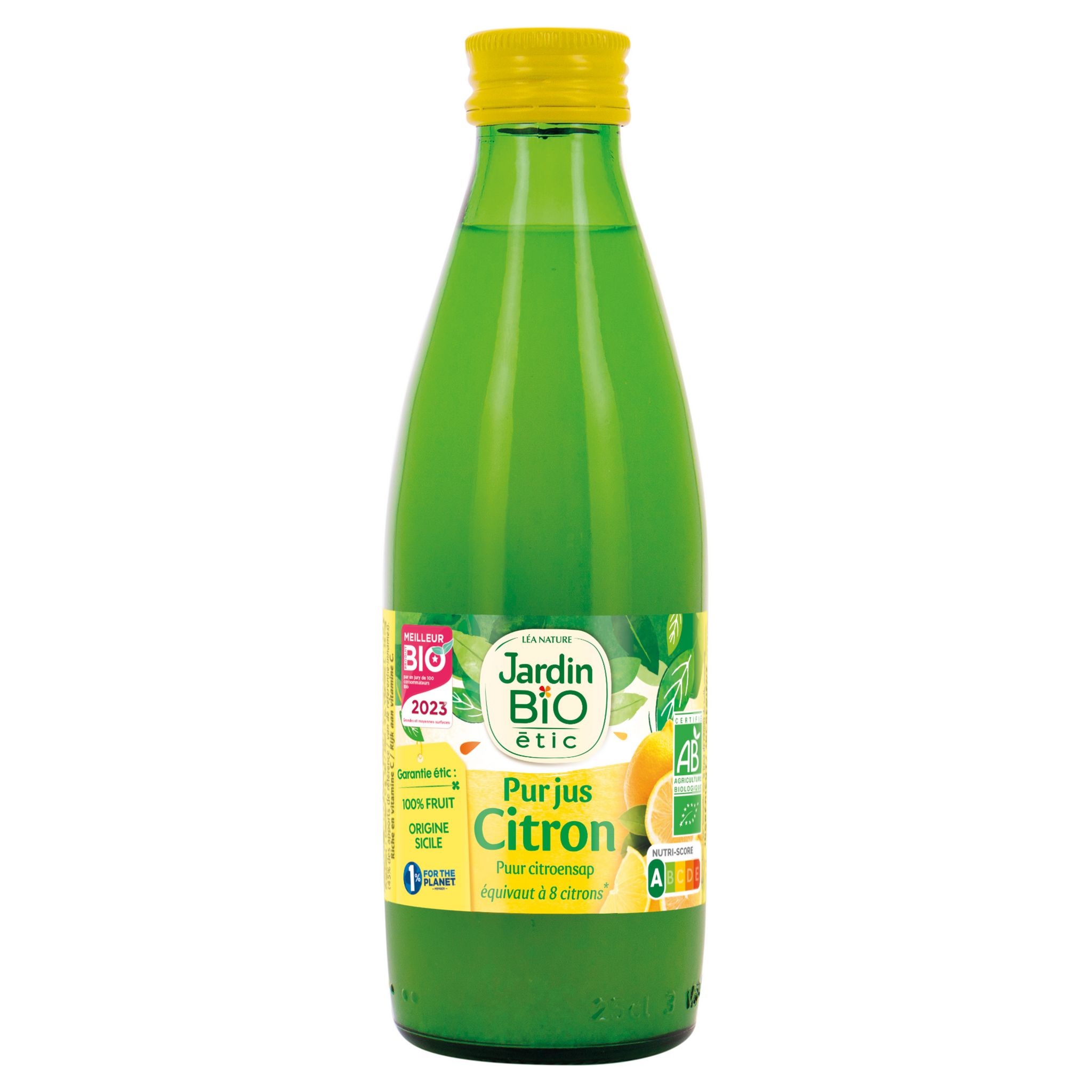 Voir la diapositive 2 : JARDIN BIO ETIC Pur jus de citron bio origine Sicile 25cl