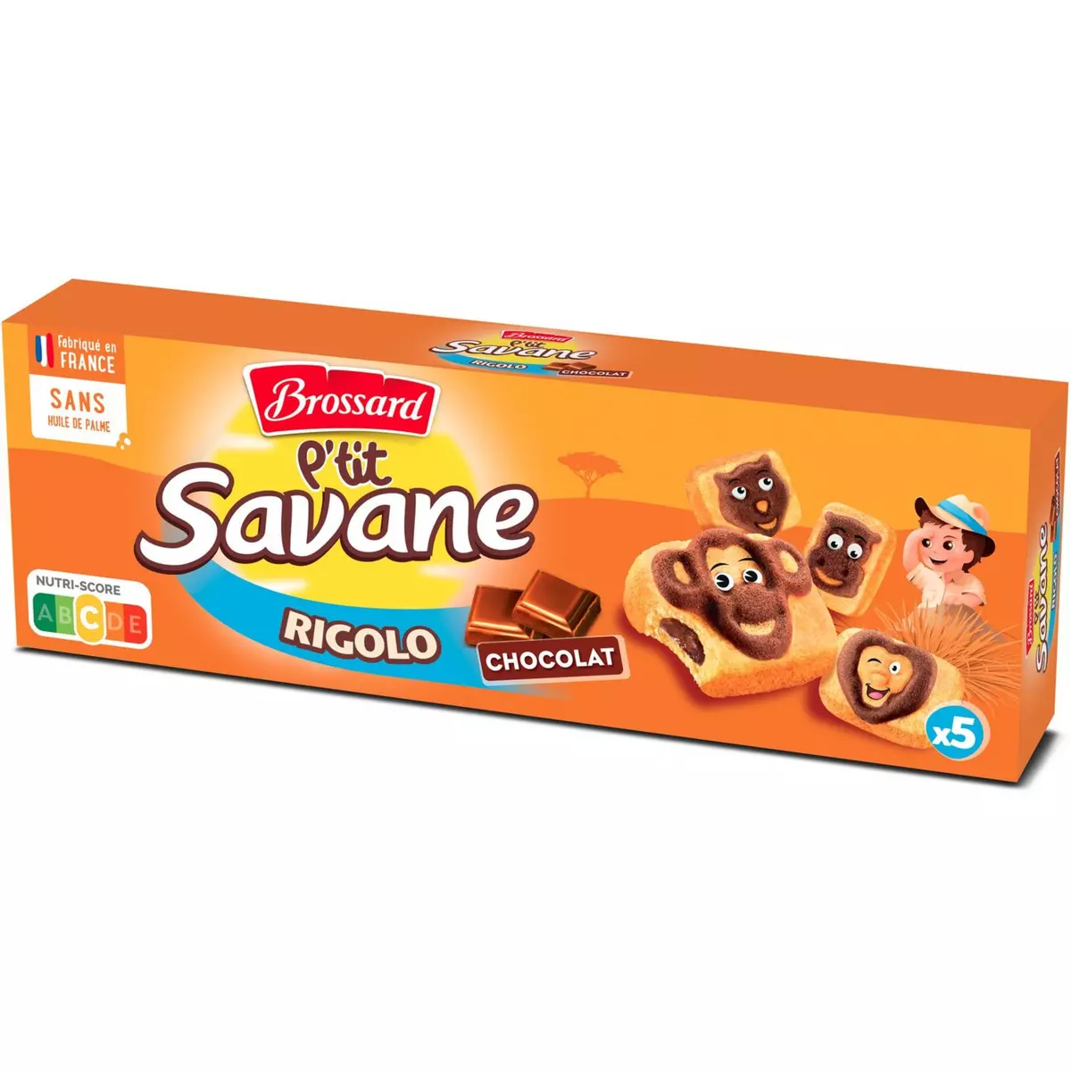 SAVANE P'tit Savane Gâteaux chocolat sachets individuels 5 gâteaux 150g
