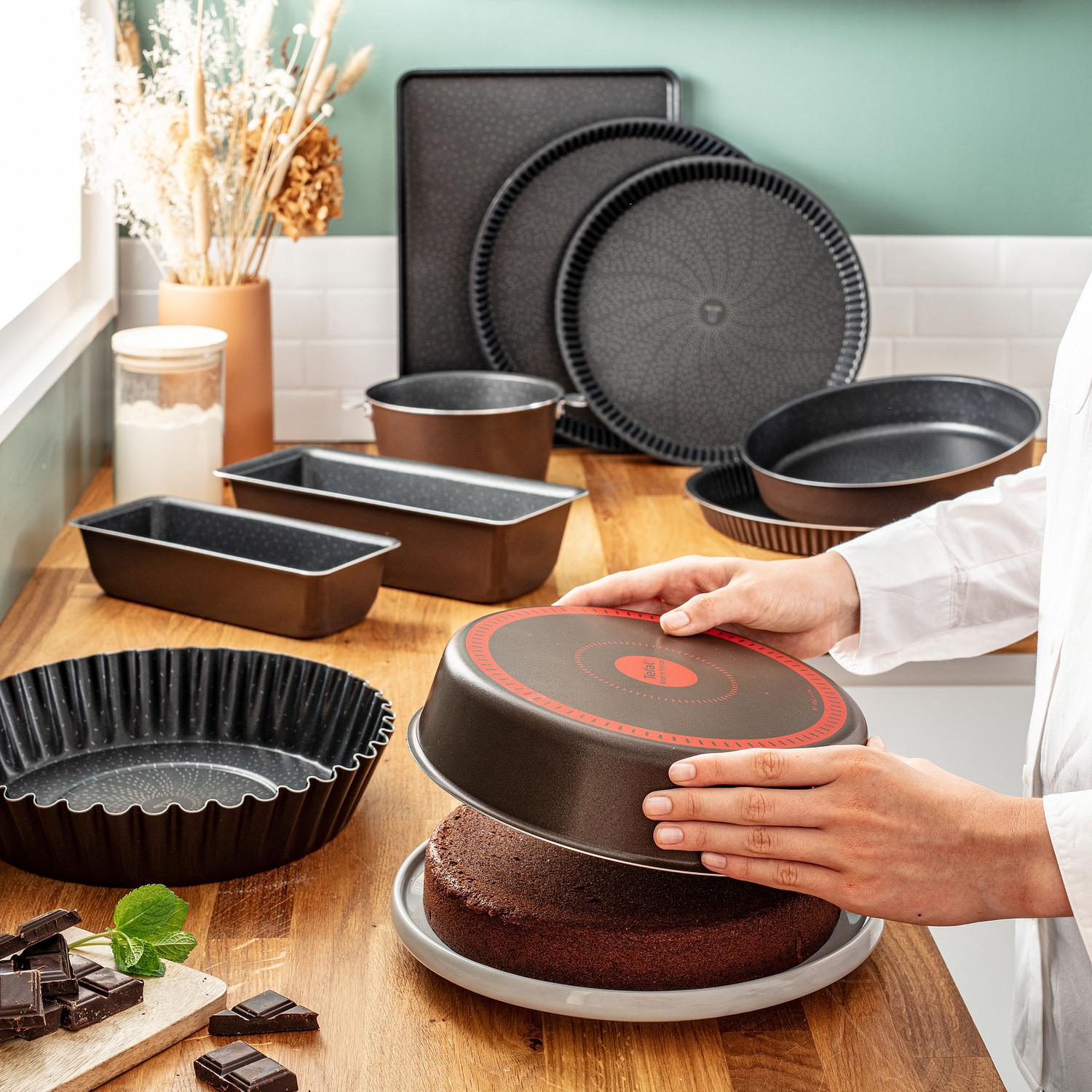 Voir la diapositive 2 : TEFAL Moule cake PERFECT BAKE métal 28 cm