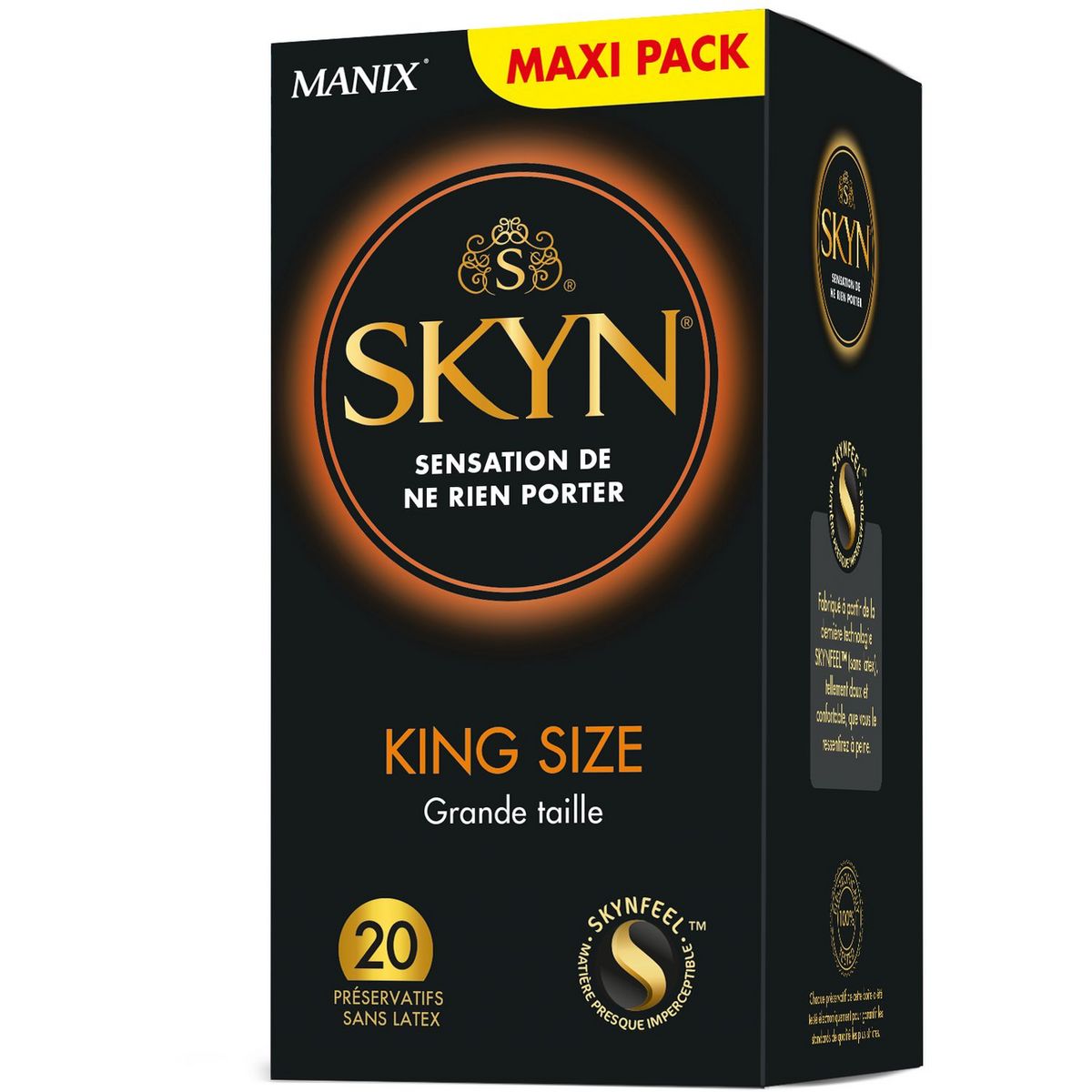 MANIX Skyn préservatifs sans latex grande taille 20 préservatifs