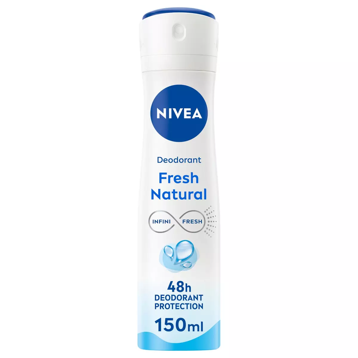 NIVEA Déodorant spray 48h fraîcheur longue durée sans sels d'aluminium 150ml