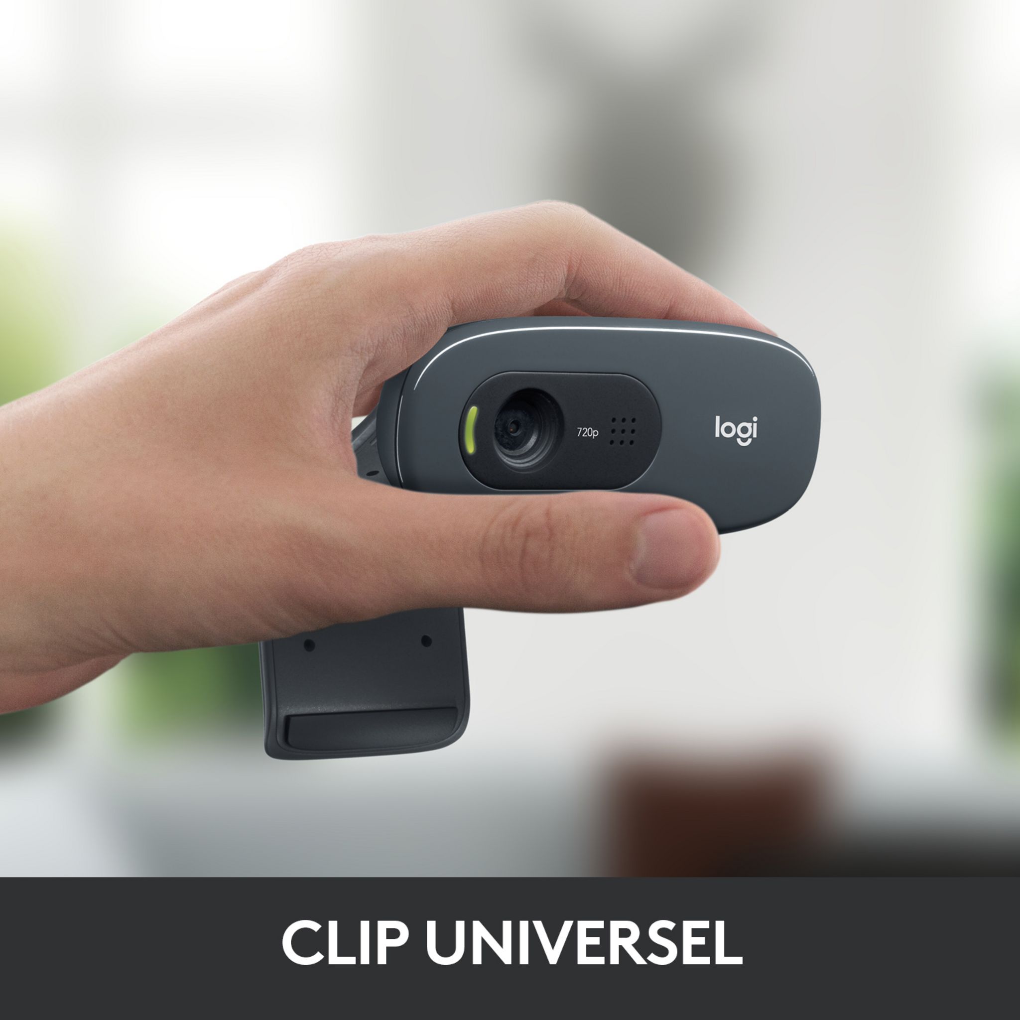 Voir la diapositive 7 : LOGITECH Webcam C270 HD avec microphone