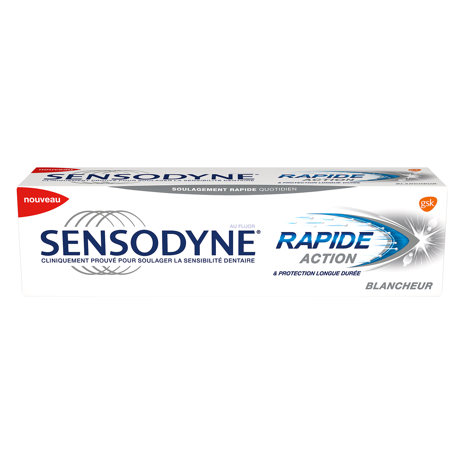 Voir la diapositive 2 : SENSODYNE Dentifrice blancheur action rapide 75ml