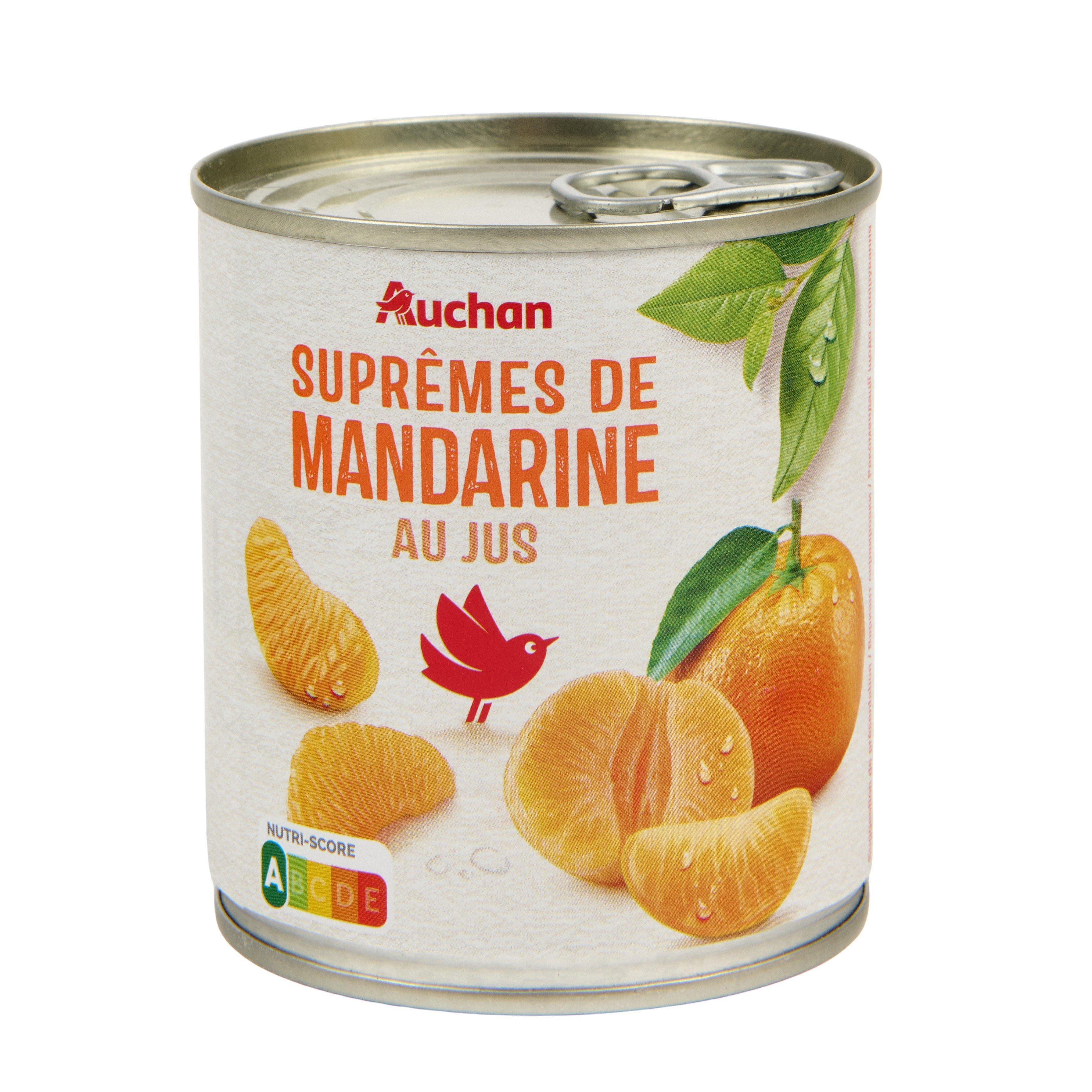 Voir la diapositive 3 : AUCHAN Suprêmes de mandarine au jus 300g