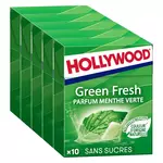 Hollywood HOLLYWOOD Green fresh chewing-gums sans sucres menthe verte