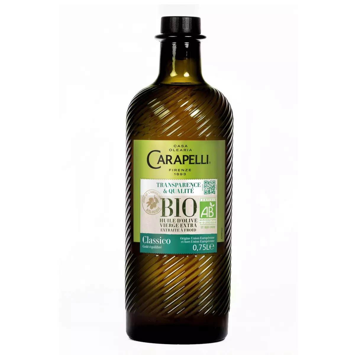 CARAPELLI Huile d'olive vierge extra bio Classico 75cl