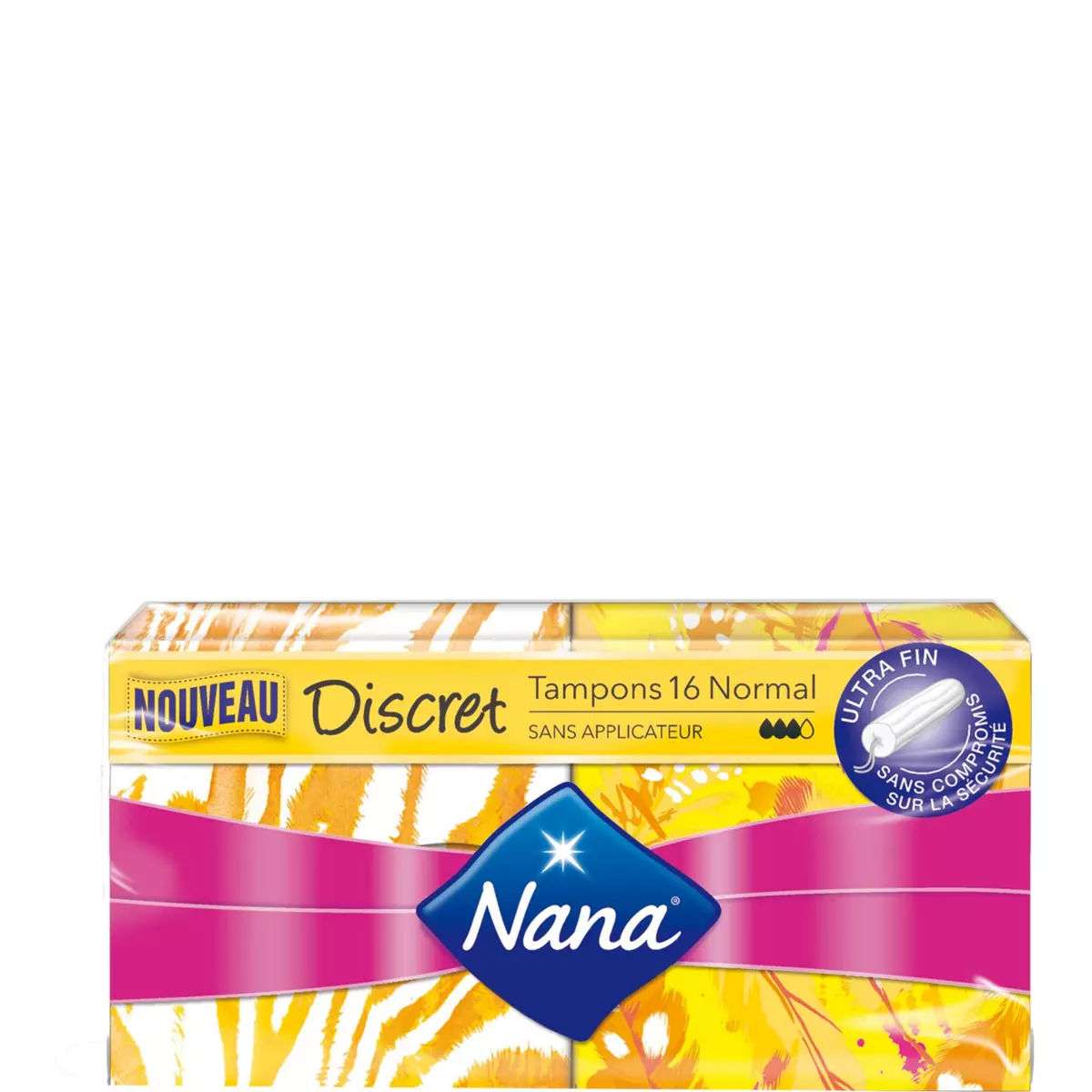 NANA Discret Tampons normal sans applicateur 16 pièces