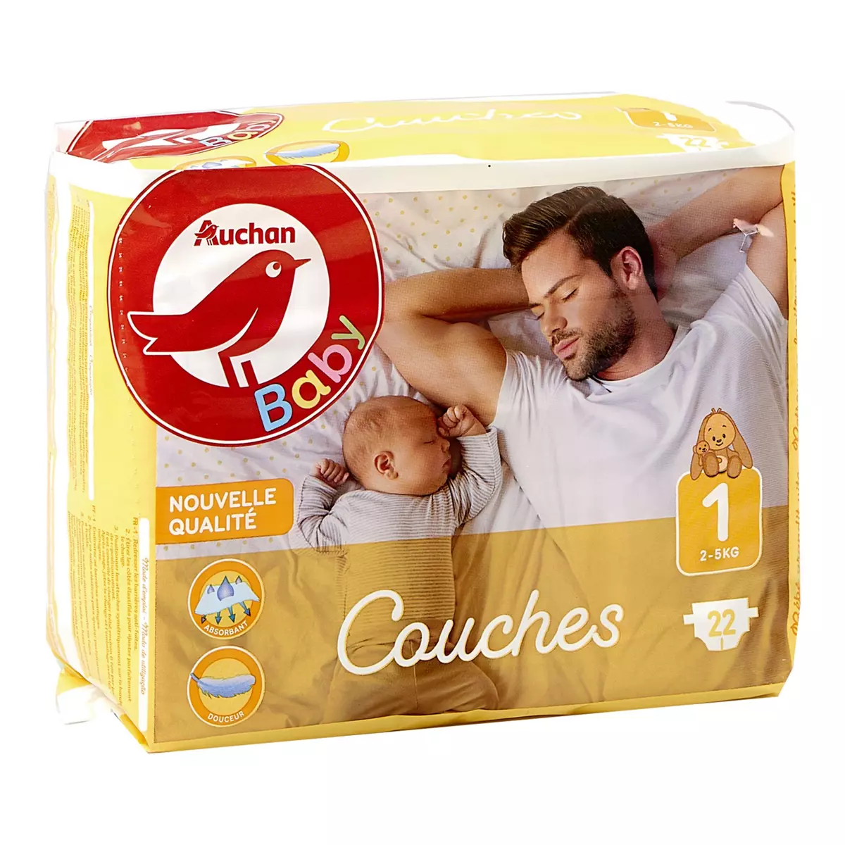 PAMPERS Premium protection couches taille 1 (2-5kg) 96 couches pas cher 