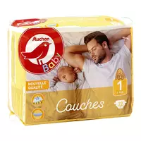 Couches Bébé Baby-Dry Taille 1 2Kg-5Kg PAMPERS : le paquet de 21