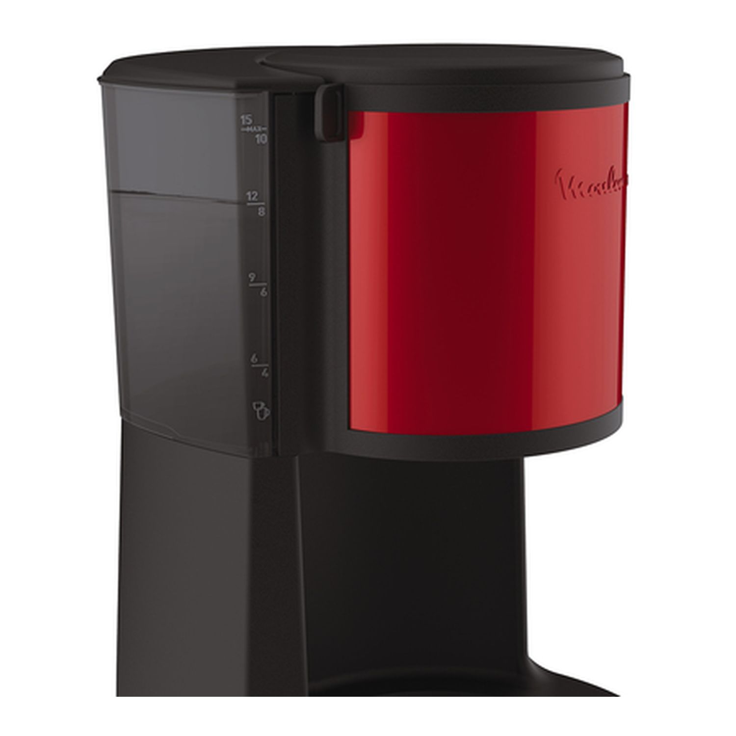 Voir la diapositive 3 : MOULINEX Cafetière à filtre classique Subito Select rouge FG370D11