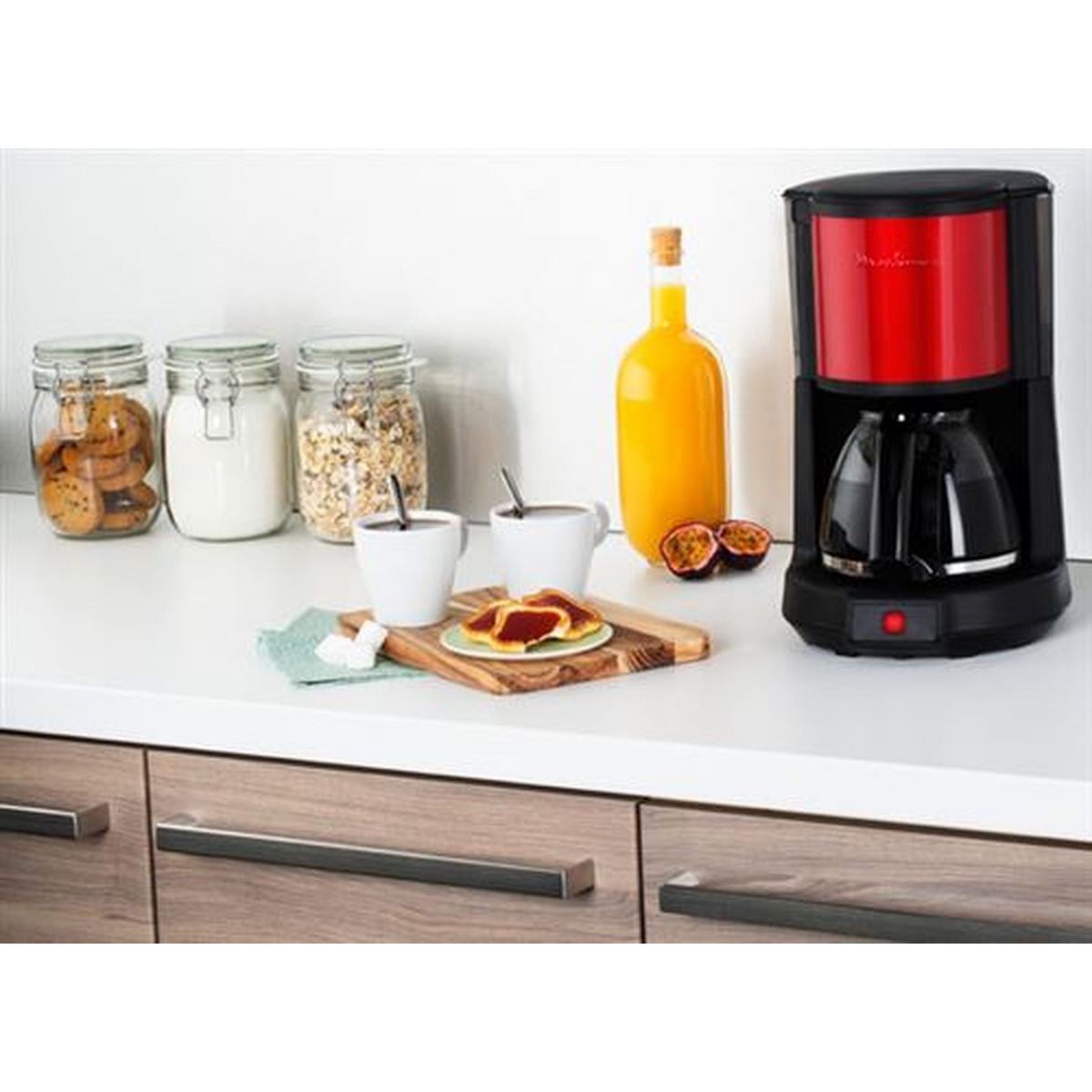 MOULINEX Cafetière à filtre classique Subito Select rouge FG370D11