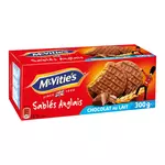 MC VITIES Biscuits sablés anglais nappés de chocolat au lait 27 biscuits 300g