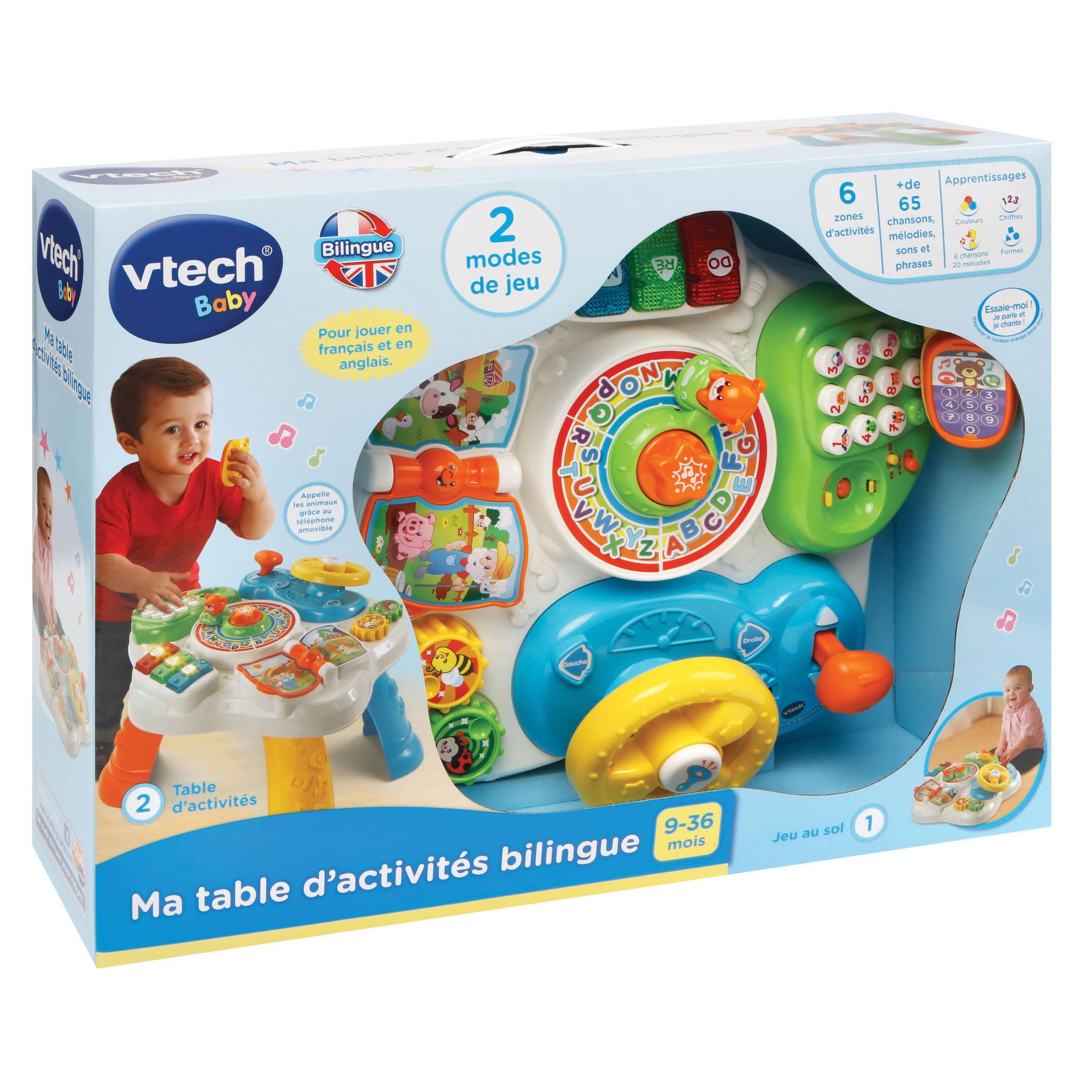 Voir la diapositive 4 : VTECH Ma table d'activités Multicolore Bilingue