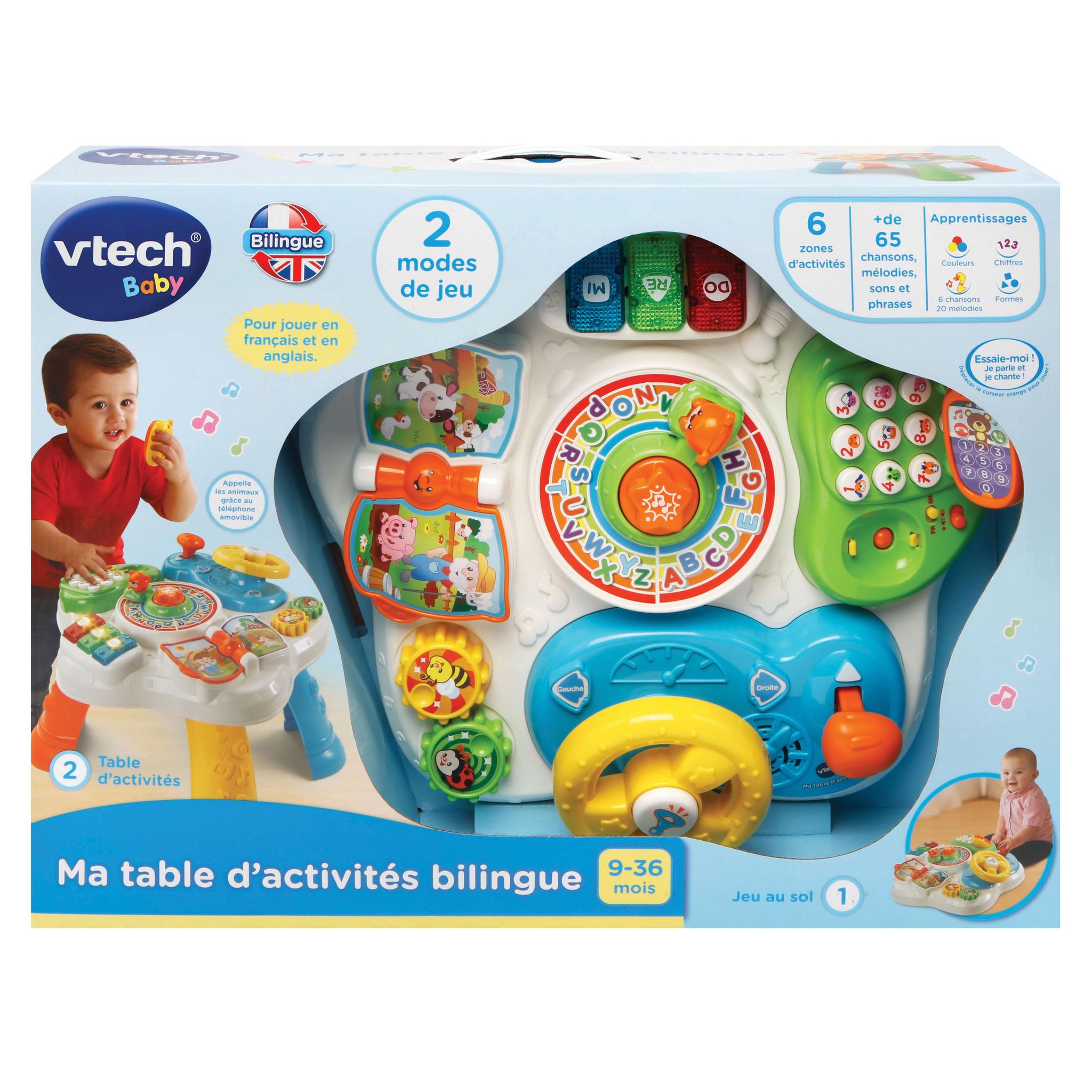Voir la diapositive 5 : VTECH Ma table d'activités Multicolore Bilingue