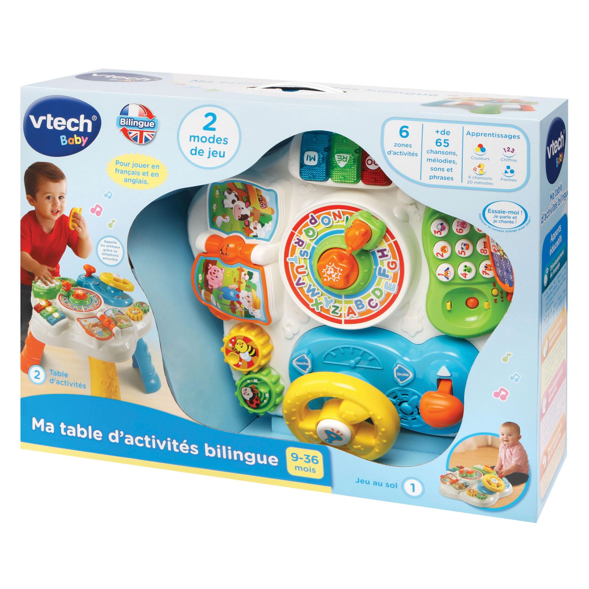 Voir la diapositive 6 : VTECH Ma table d'activités Multicolore Bilingue