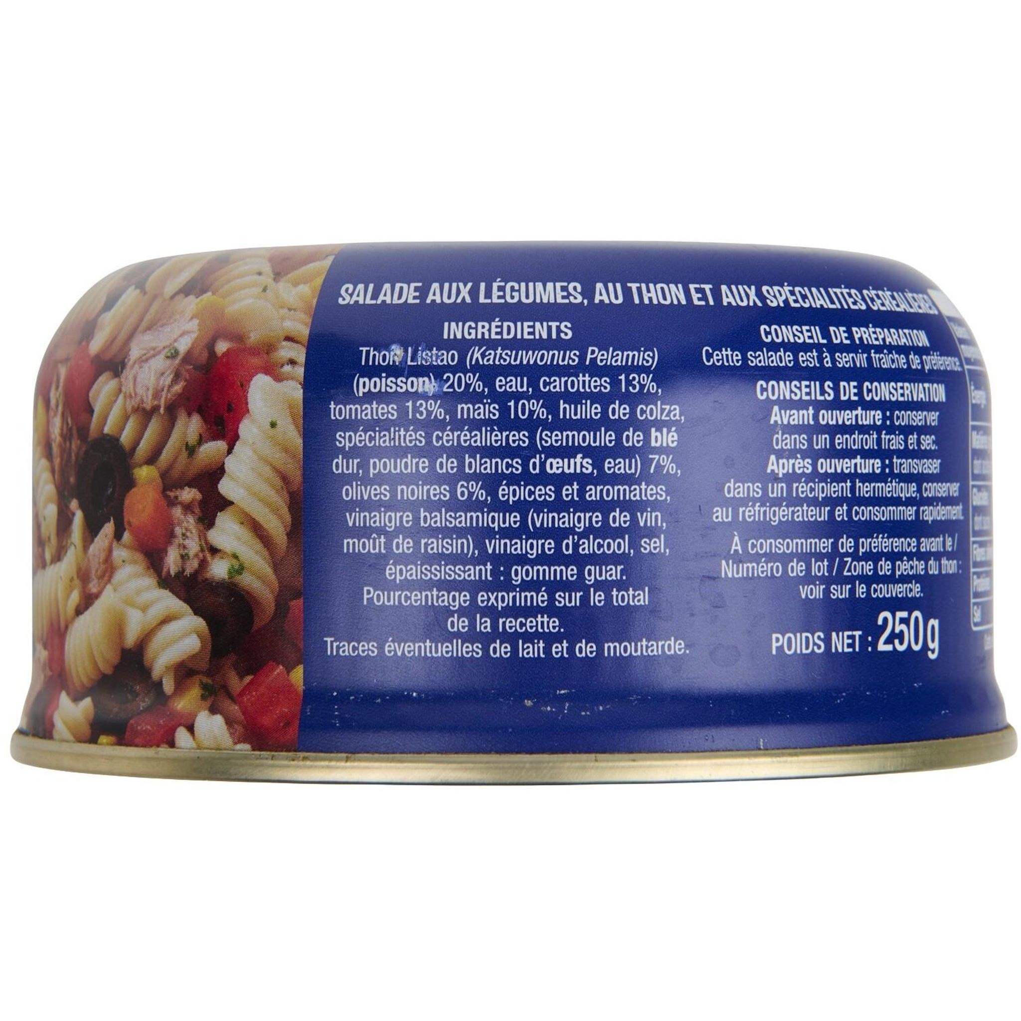 Voir la diapositive 5 : AUCHAN Salade Italienne au thon 250g