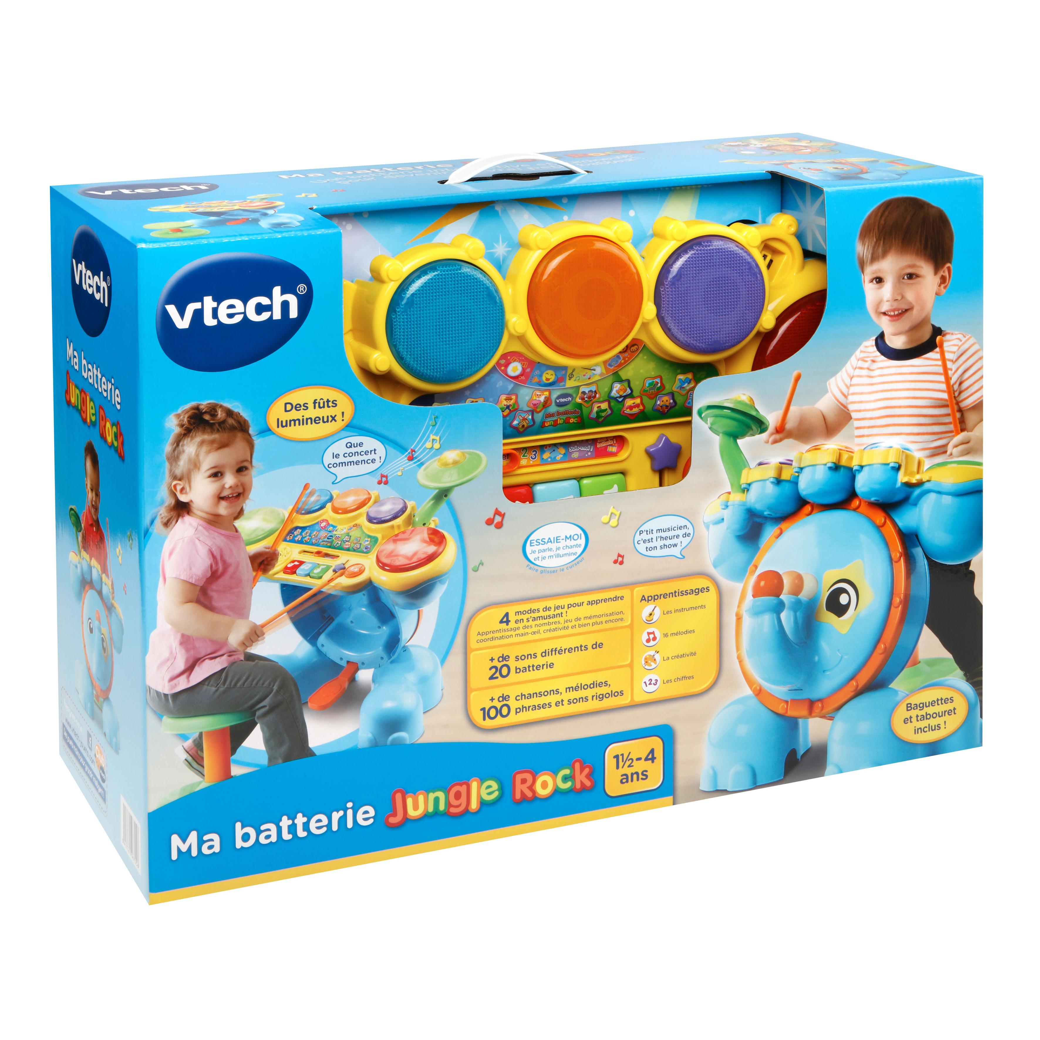 Voir la diapositive 2 : VTECH Batterie éléphant Jungle Rock