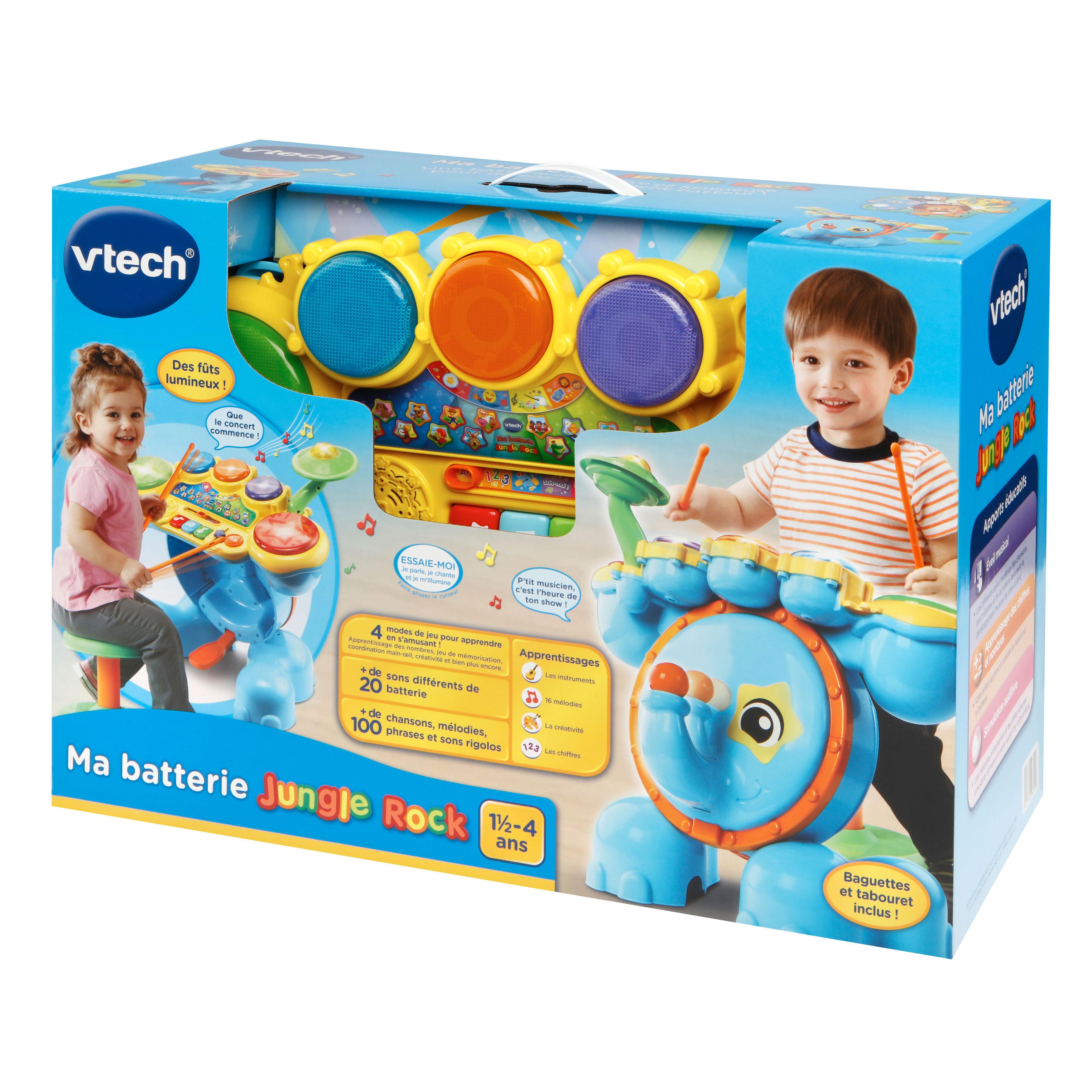 Voir la diapositive 3 : VTECH Batterie éléphant Jungle Rock