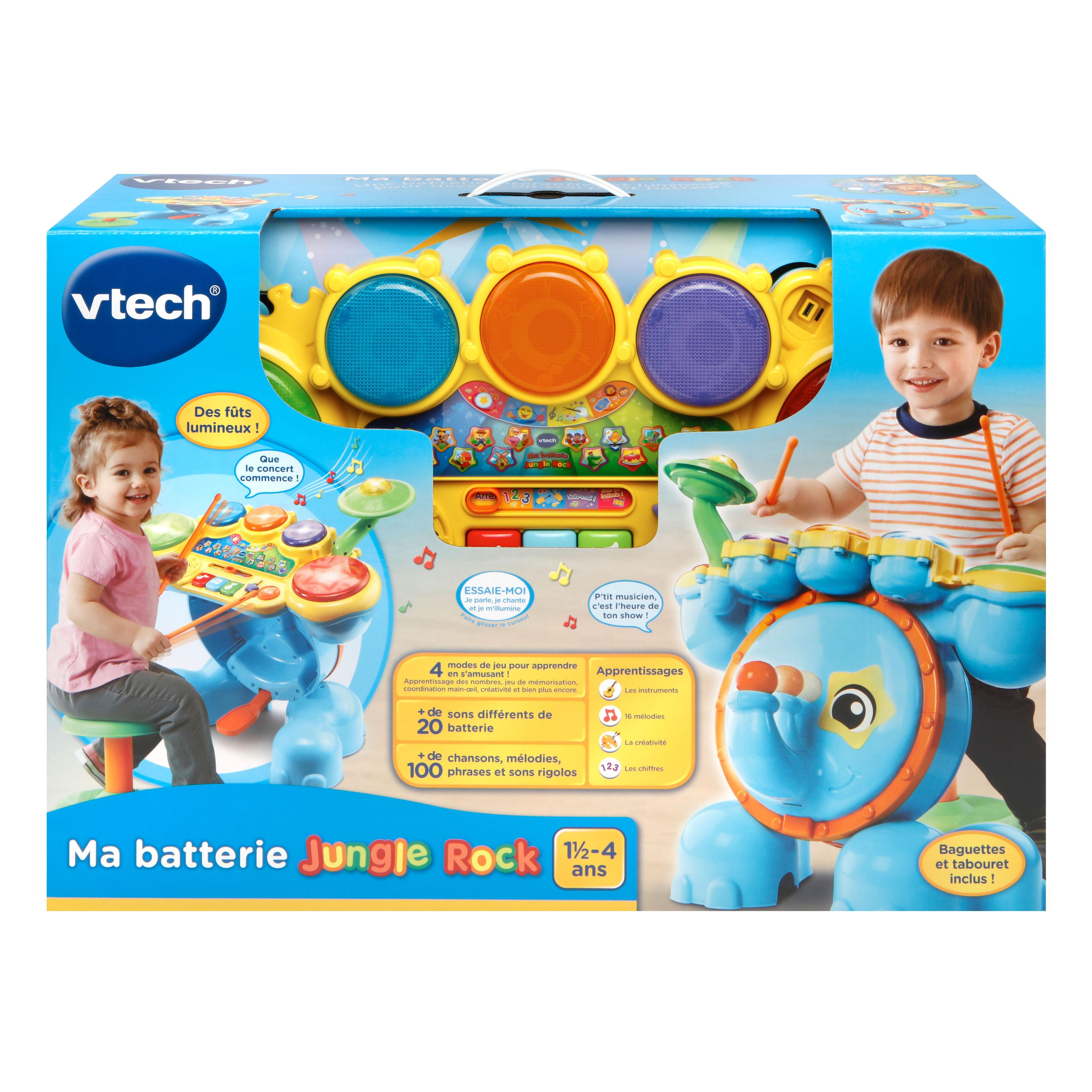 Voir la diapositive 4 : VTECH Batterie éléphant Jungle Rock