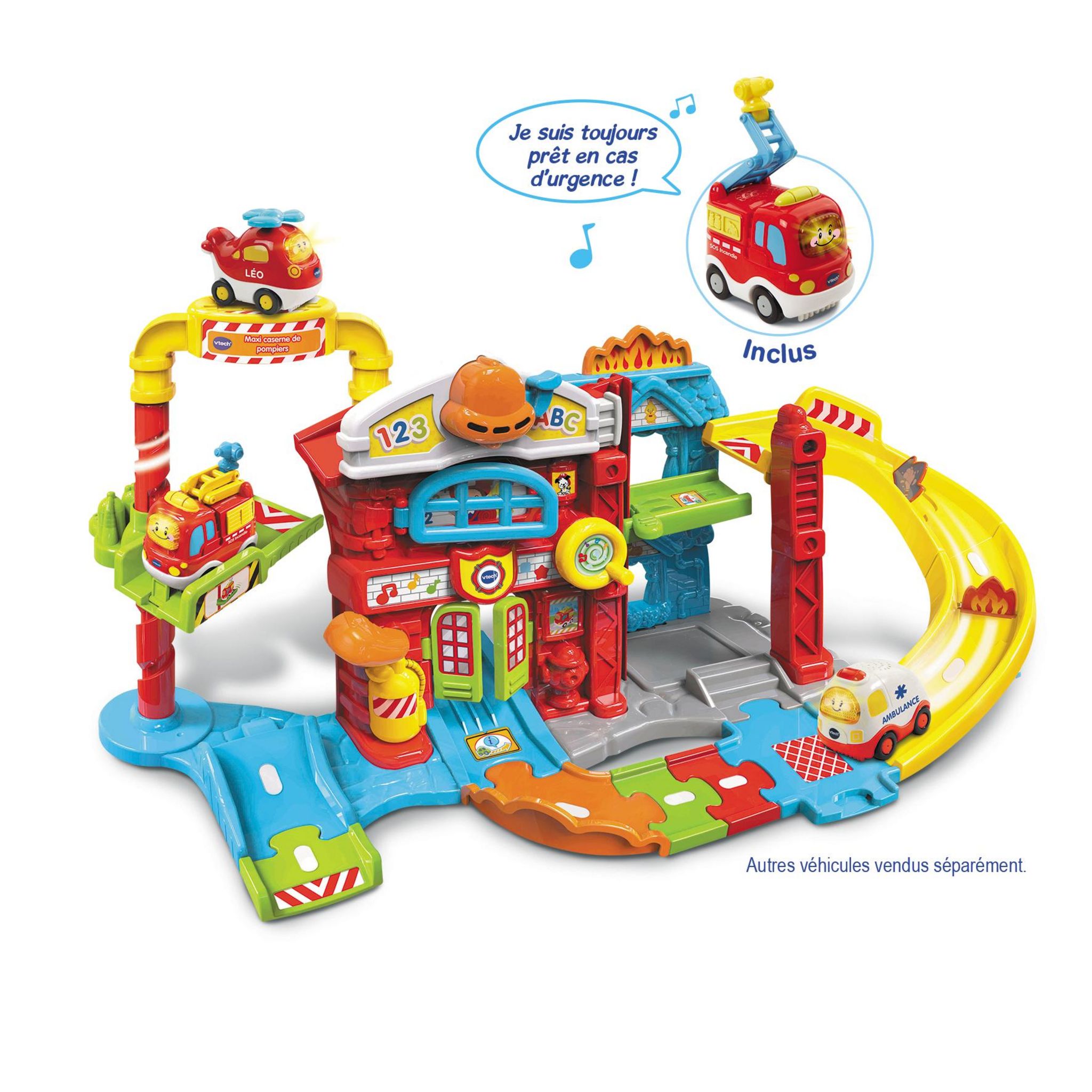 VTECH Maxi caserne de Pompiers Tut Tut Bolides