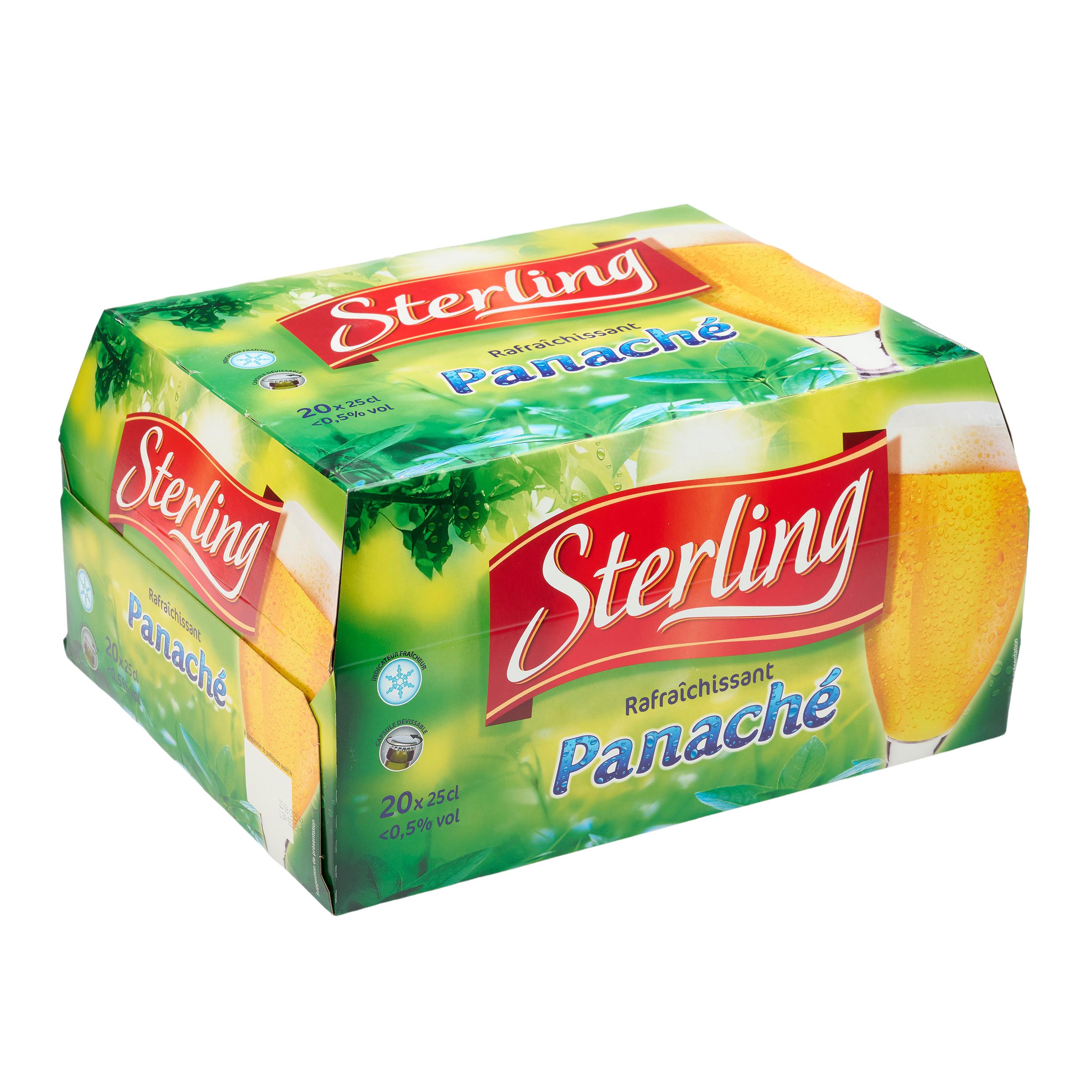 Voir la diapositive 3 : STERLING Panaché 0,5% pack bouteilles 20x25cl