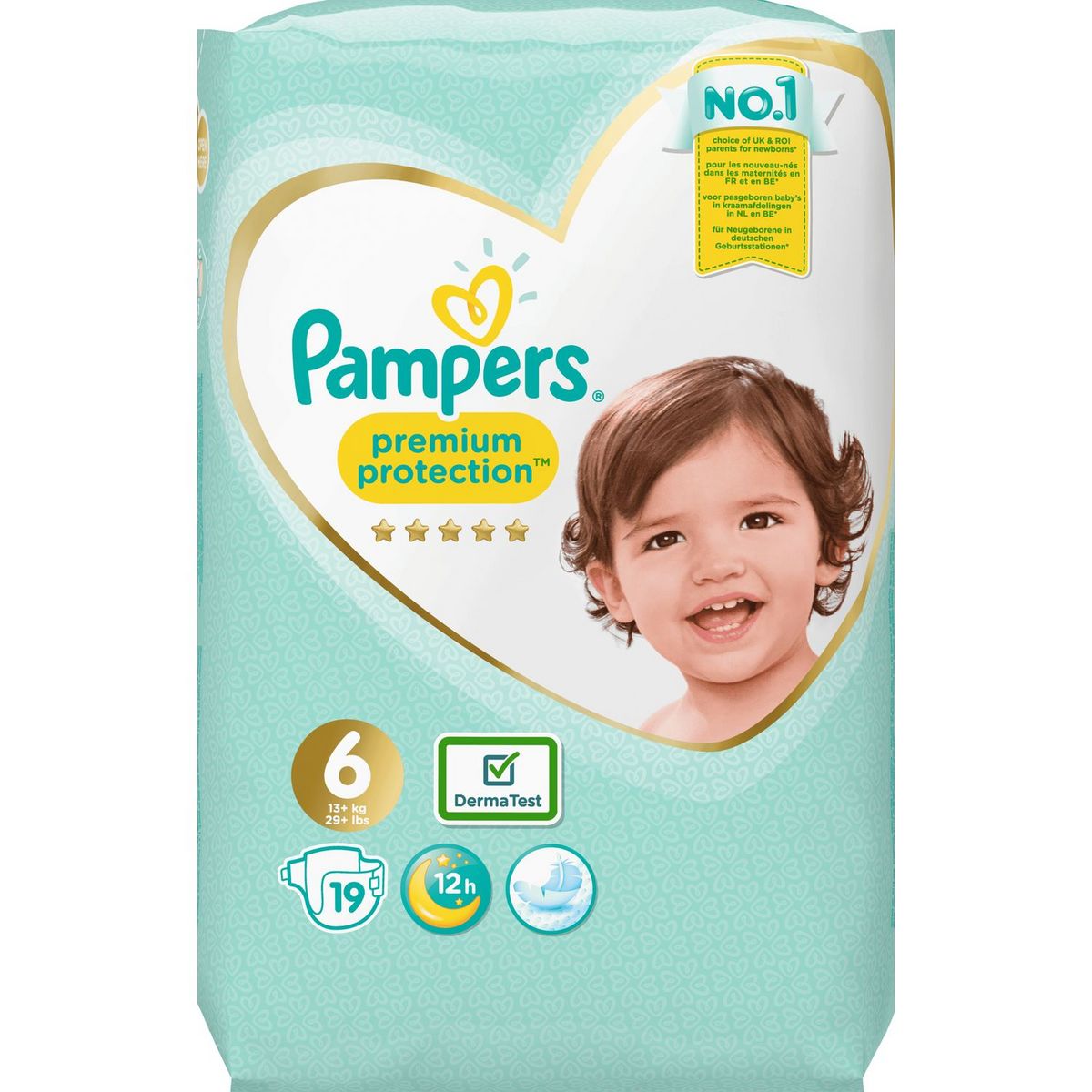 PAMPERS Premium protection couches taille 6 (+15kg) 19 couches