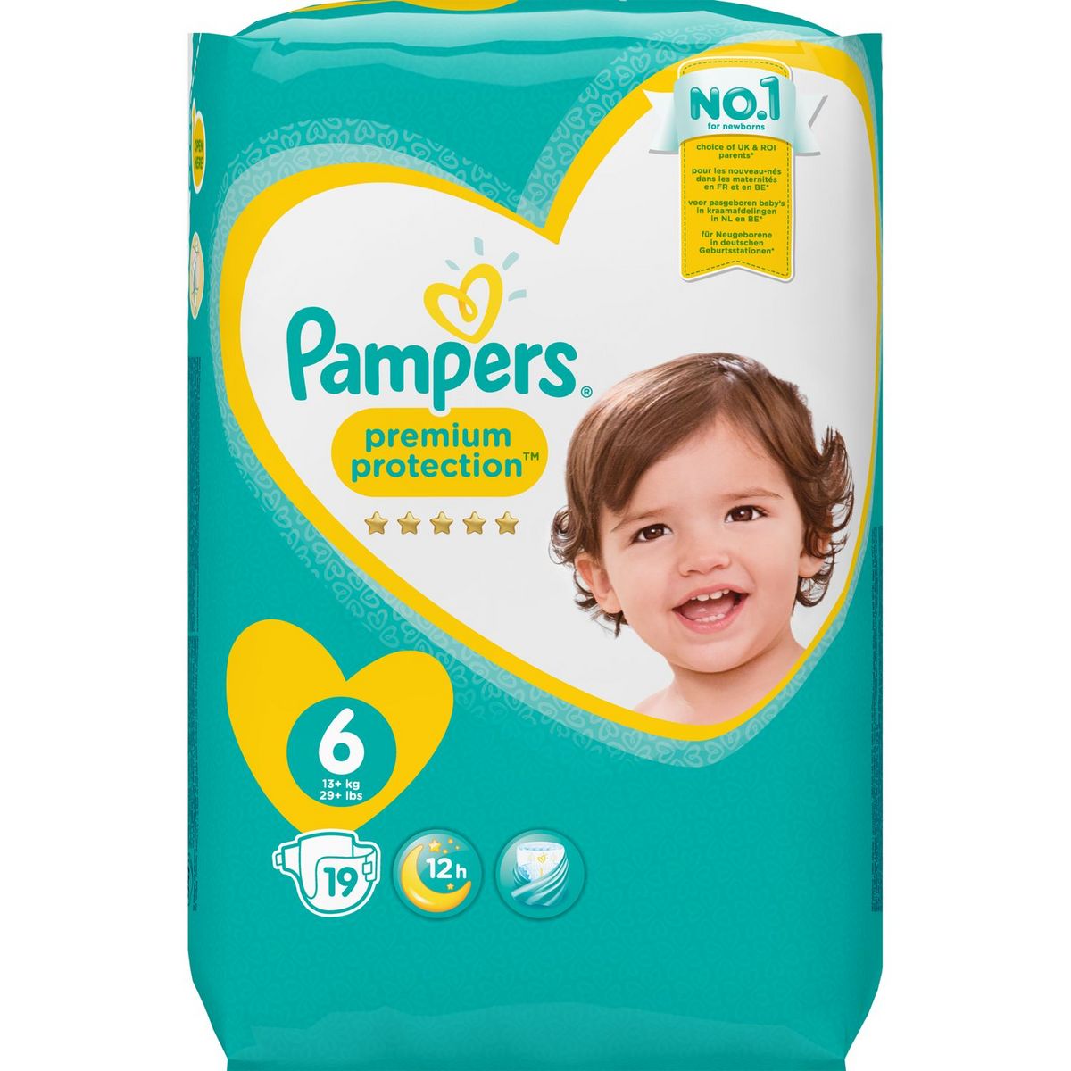 PAMPERS Premium protection couches taille 6 (+15kg) 19 couches