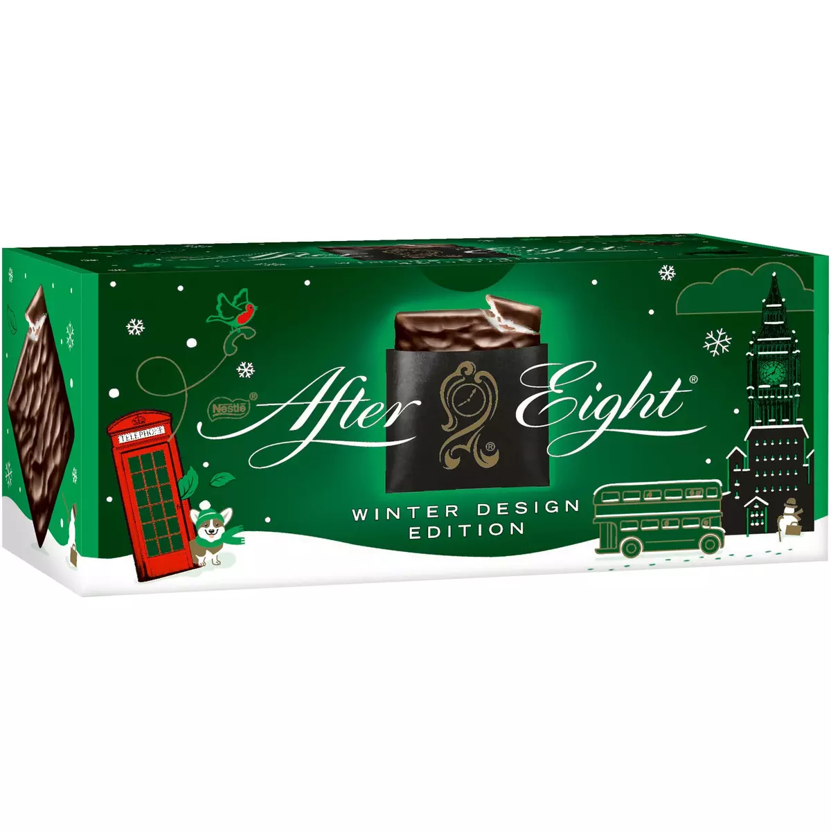 AFTER EIGHT Chocolat fourré à la menthe de Noël 200g