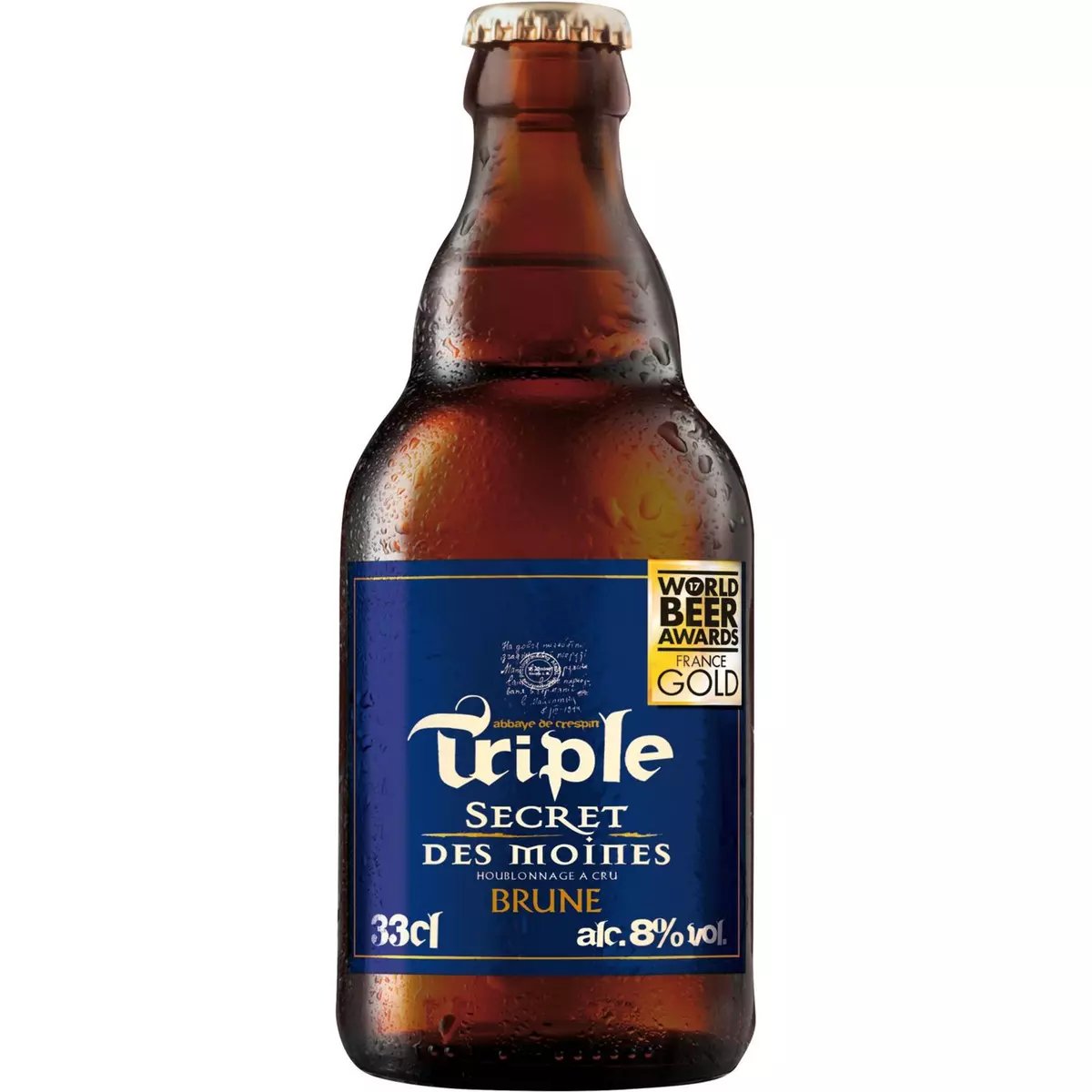 SECRET DES MOINES Bière brune 8% bouteille 33cl