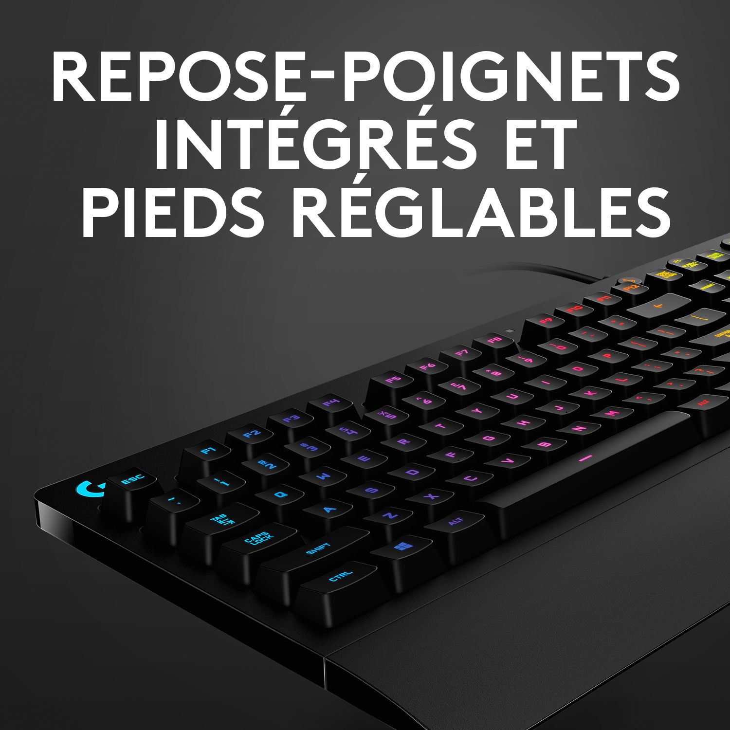 Voir la diapositive 3 : LOGITECH Clavier Gaming G213 Prodigy Filaire Rétroéclairé