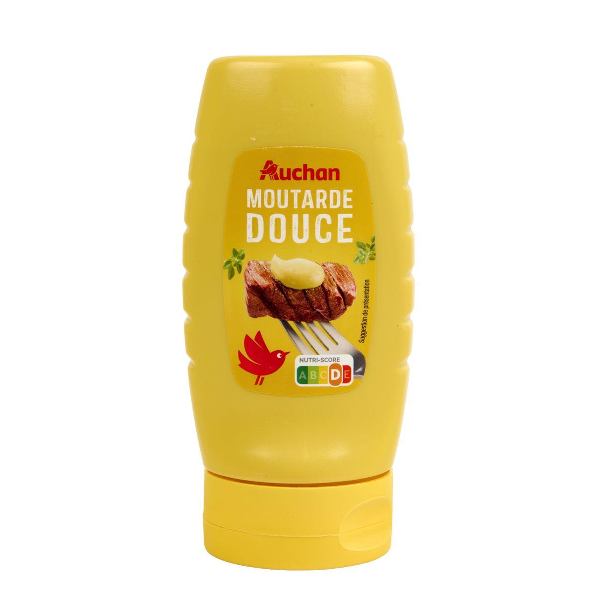 AUCHAN Moutarde douce flacon souple 255g
