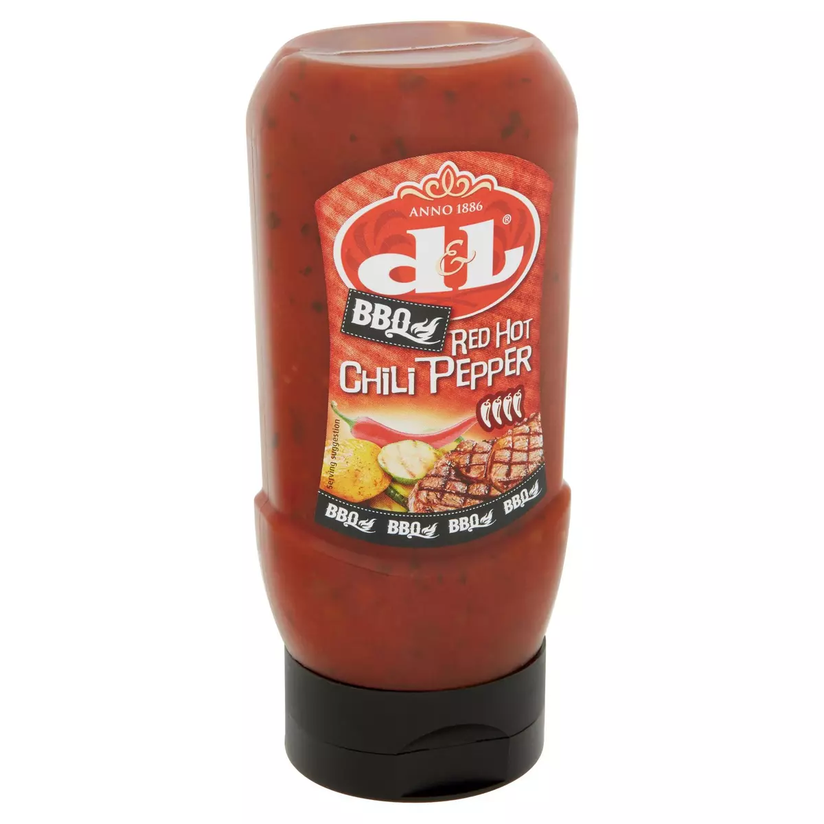 DEVOS LEMMENS Sauce BBQ red hot chili pepper 300ml