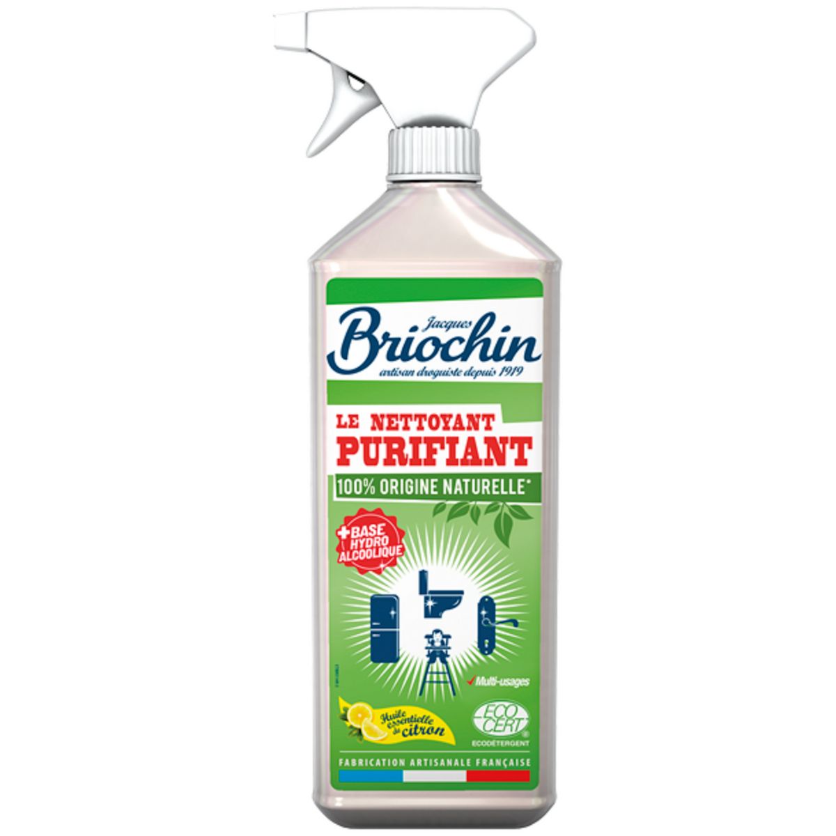BRIOCHIN Nettoyant purifiant écologique multi-usages au citron 750ml