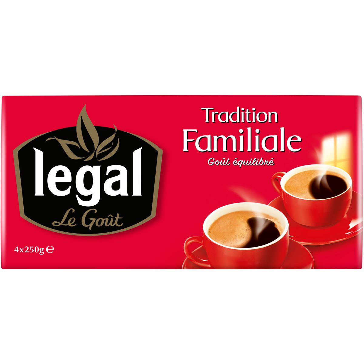 LEGAL Café moulu tradition familiale 4x250g