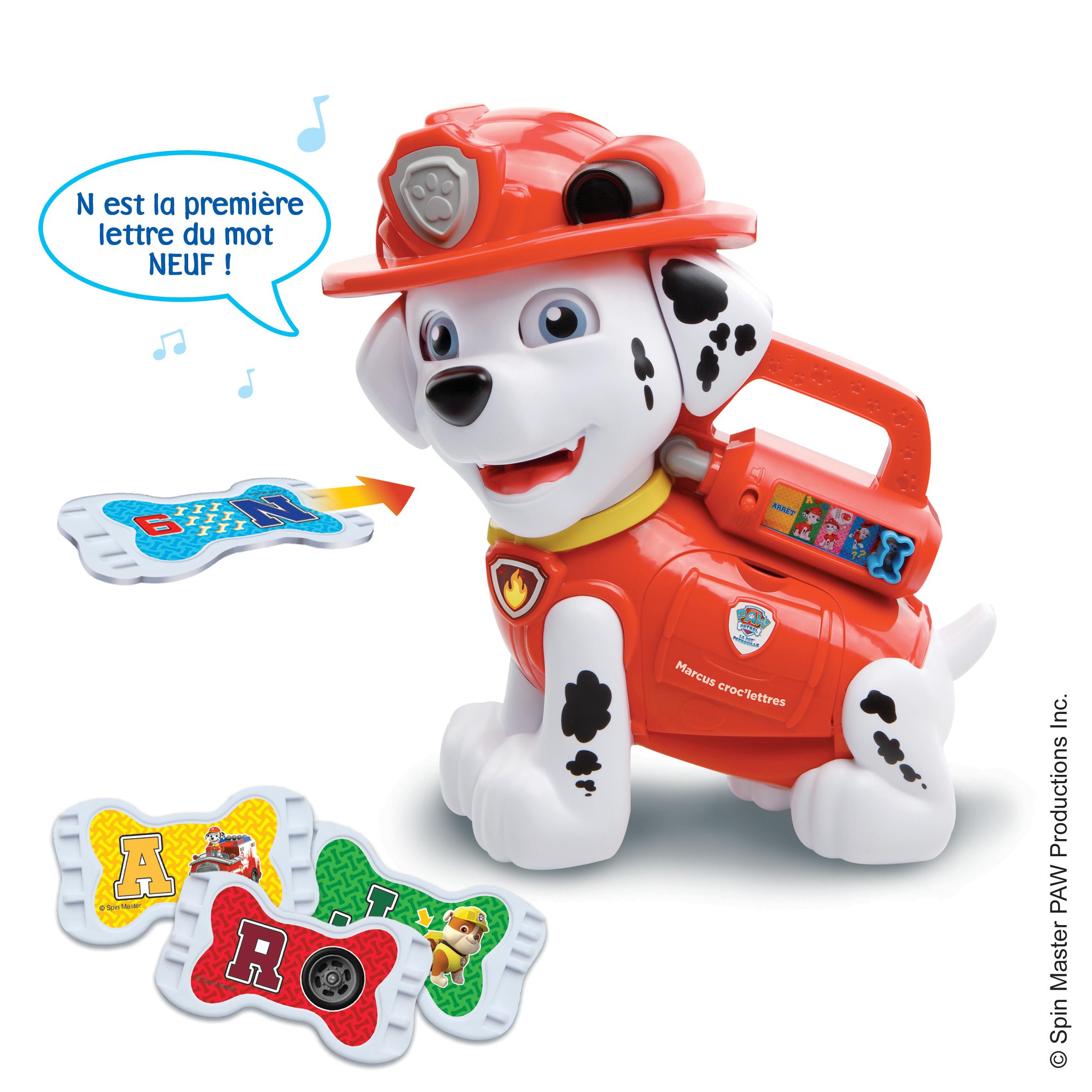 Voir la diapositive 1 : VTECH Chien interactif Marcus Croc'Lettres Pat’ Patrouille