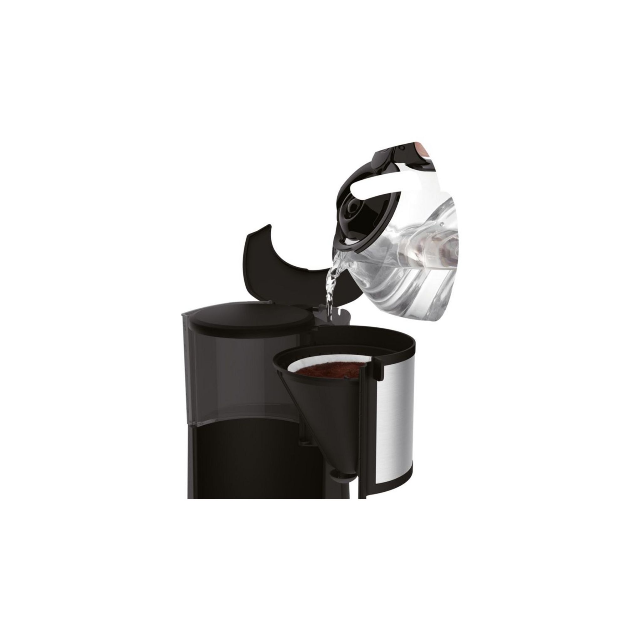 Voir la diapositive 3 : MOULINEX Cafetiere à filtre classique FG370811 Subito Select inox