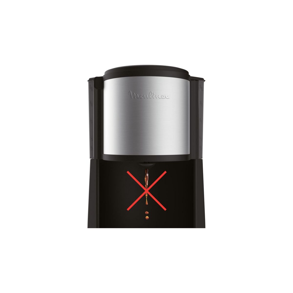 MOULINEX Cafetiere à filtre classique FG370811 Subito Select inox