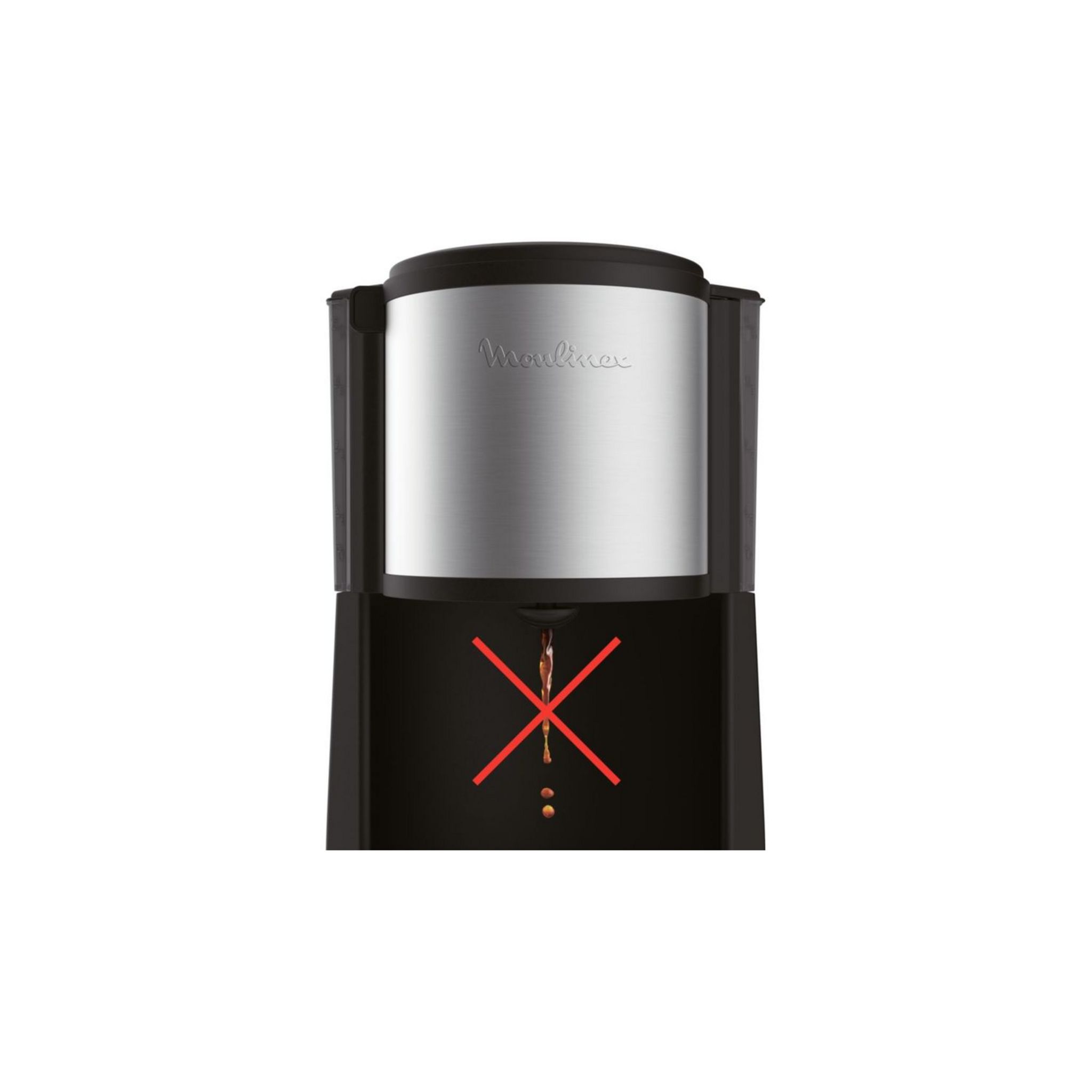 Voir la diapositive 5 : MOULINEX Cafetiere à filtre classique FG370811 Subito Select inox