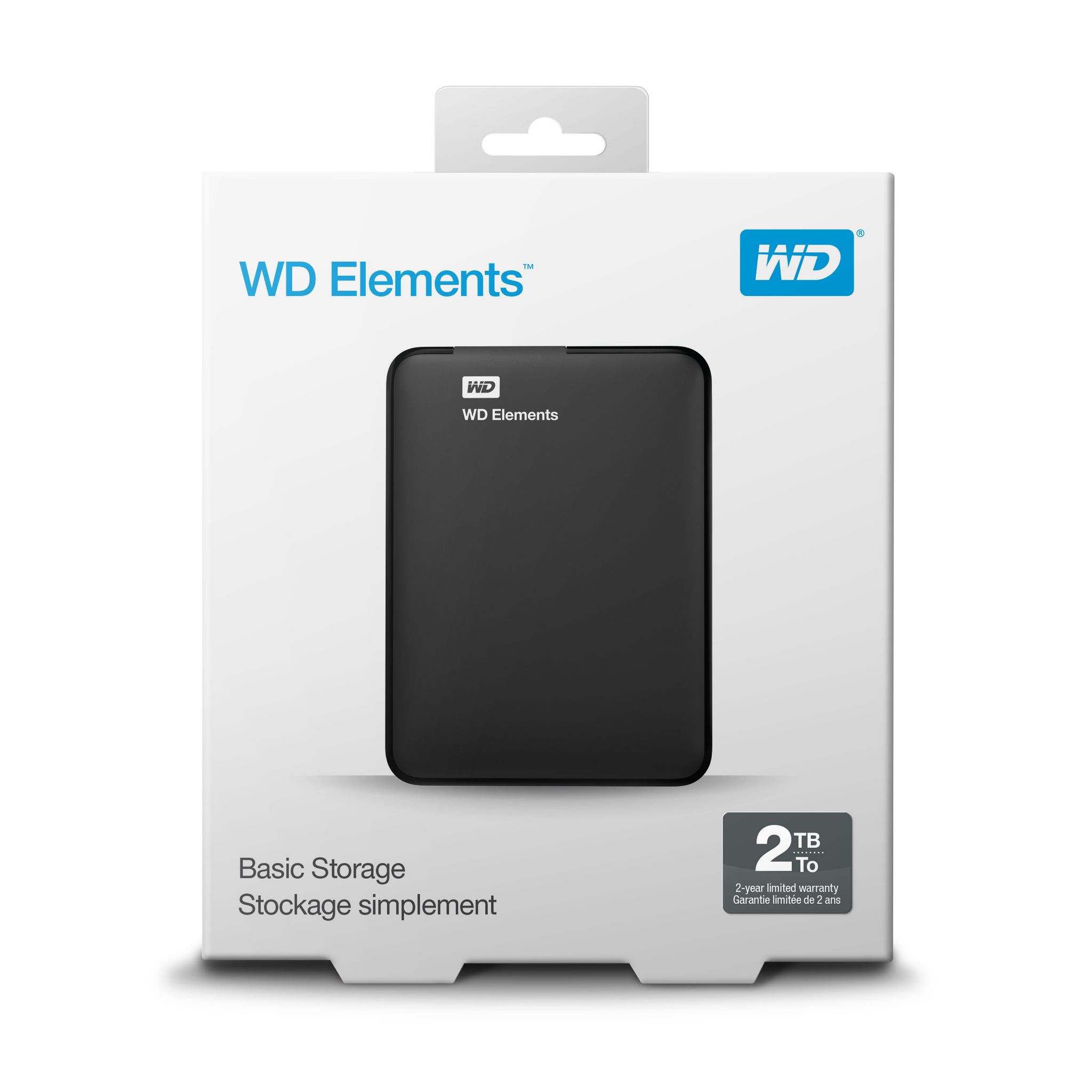 Voir la diapositive 7 : WESTERN DIGITAL Disque dur externe 2 To Noir WDBU6Y0020BBK-WESN