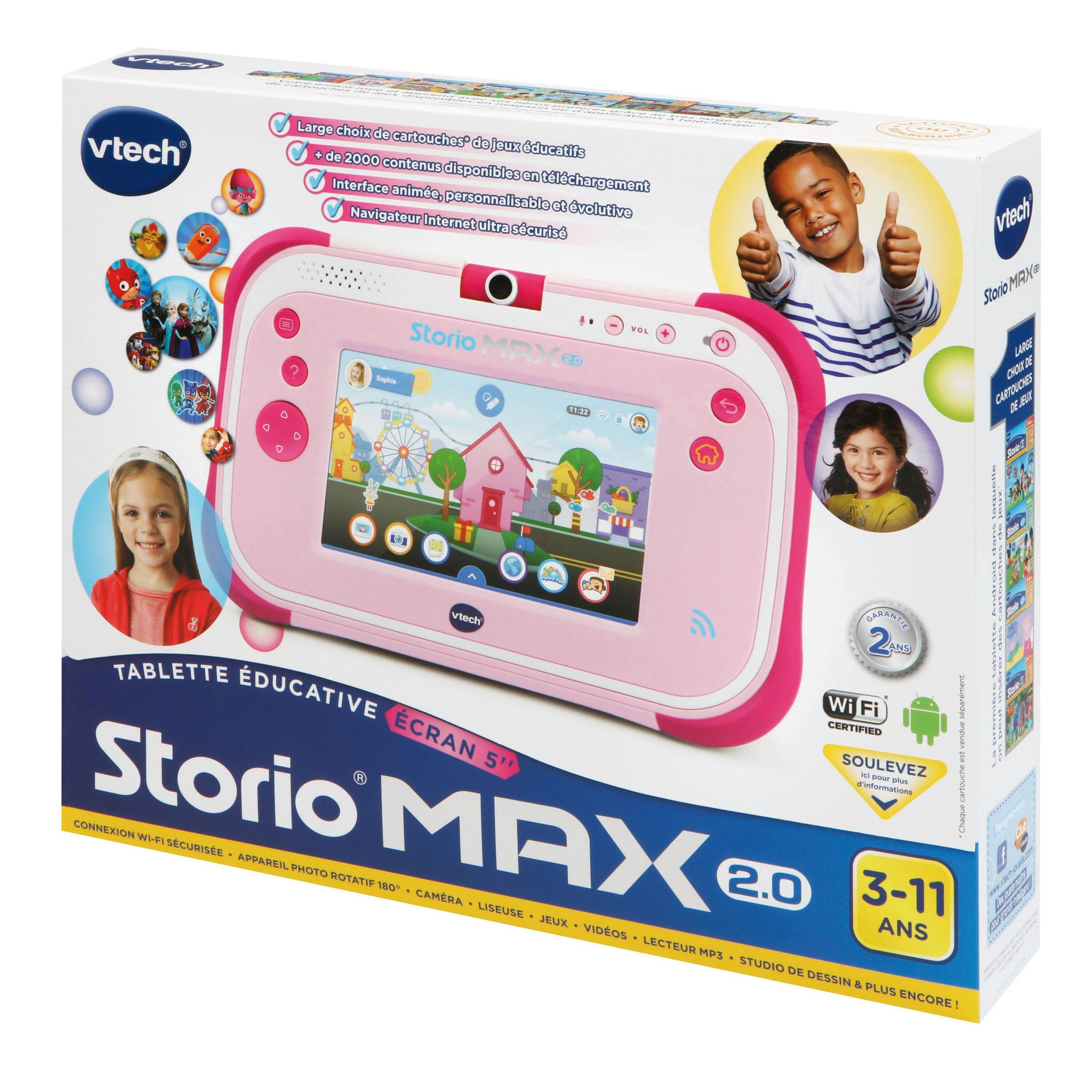 Voir la diapositive 4 : VTECH Tablette Storio Max - Rose