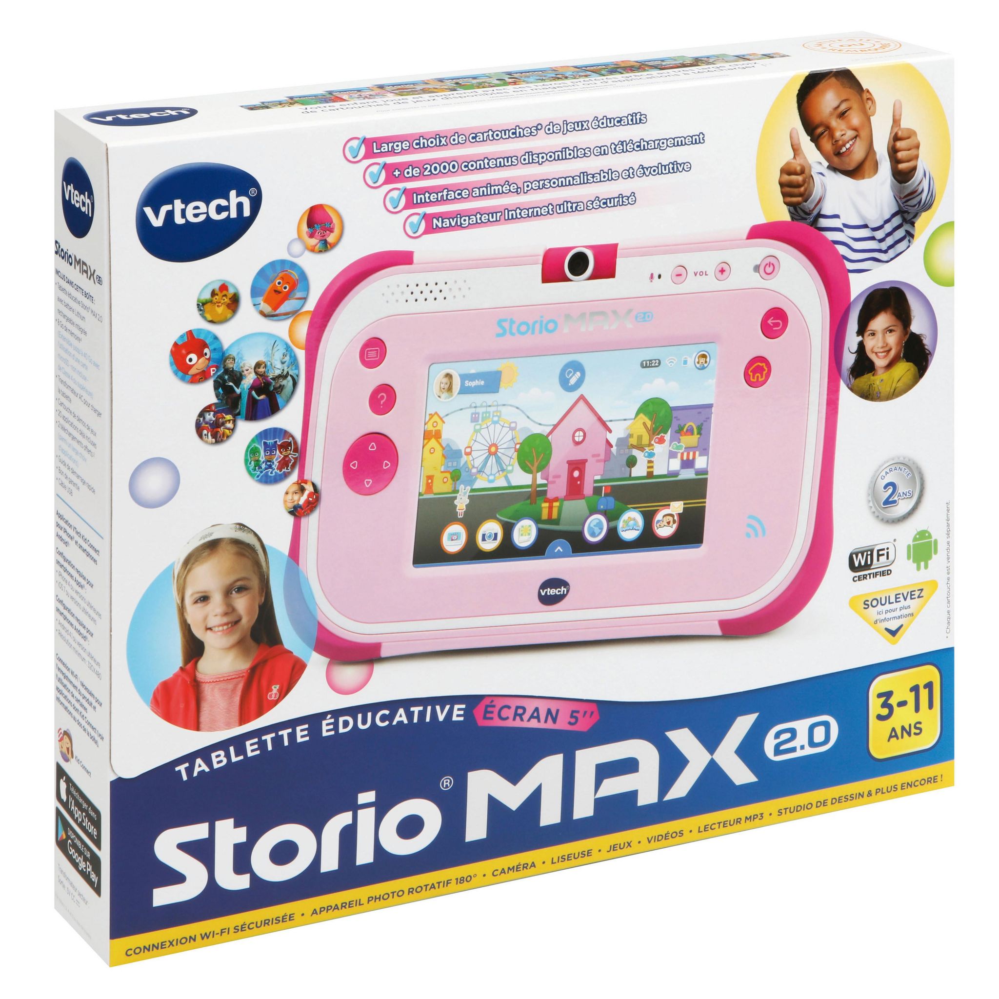 Voir la diapositive 5 : VTECH Tablette Storio Max - Rose