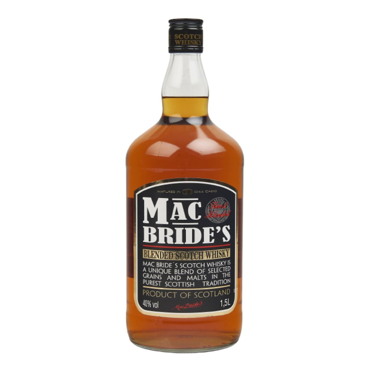 MAC BRIDE'S Scotch whisky écossais blended 40% 1,5l