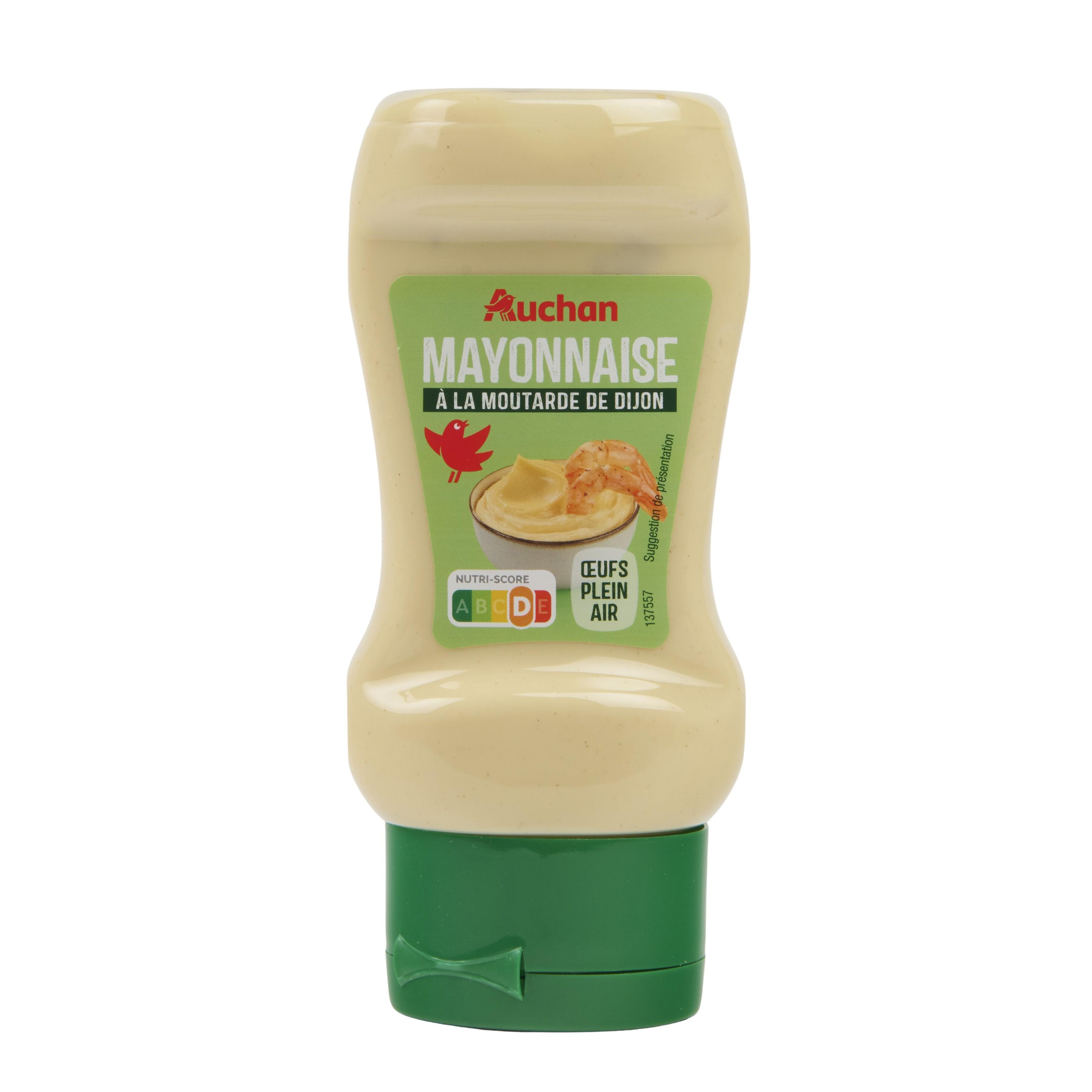 Voir la diapositive 3 : AUCHAN Mayonnaise en squeeze top down 235g