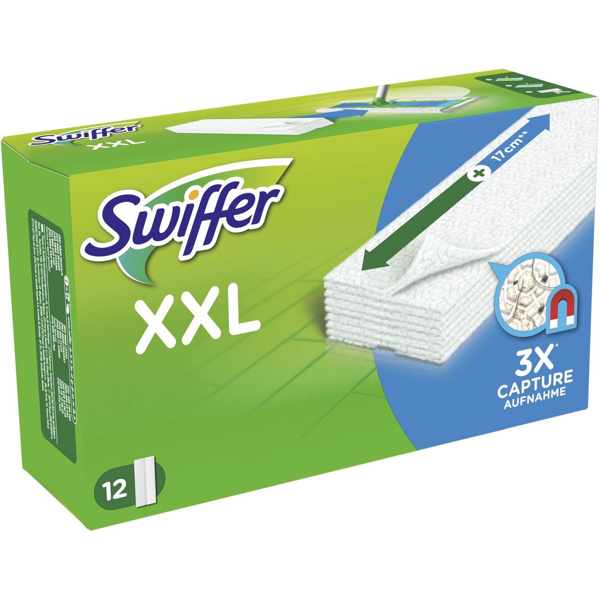 SWIFFER Recharges lingettes XXL pour balai 12 lingettes