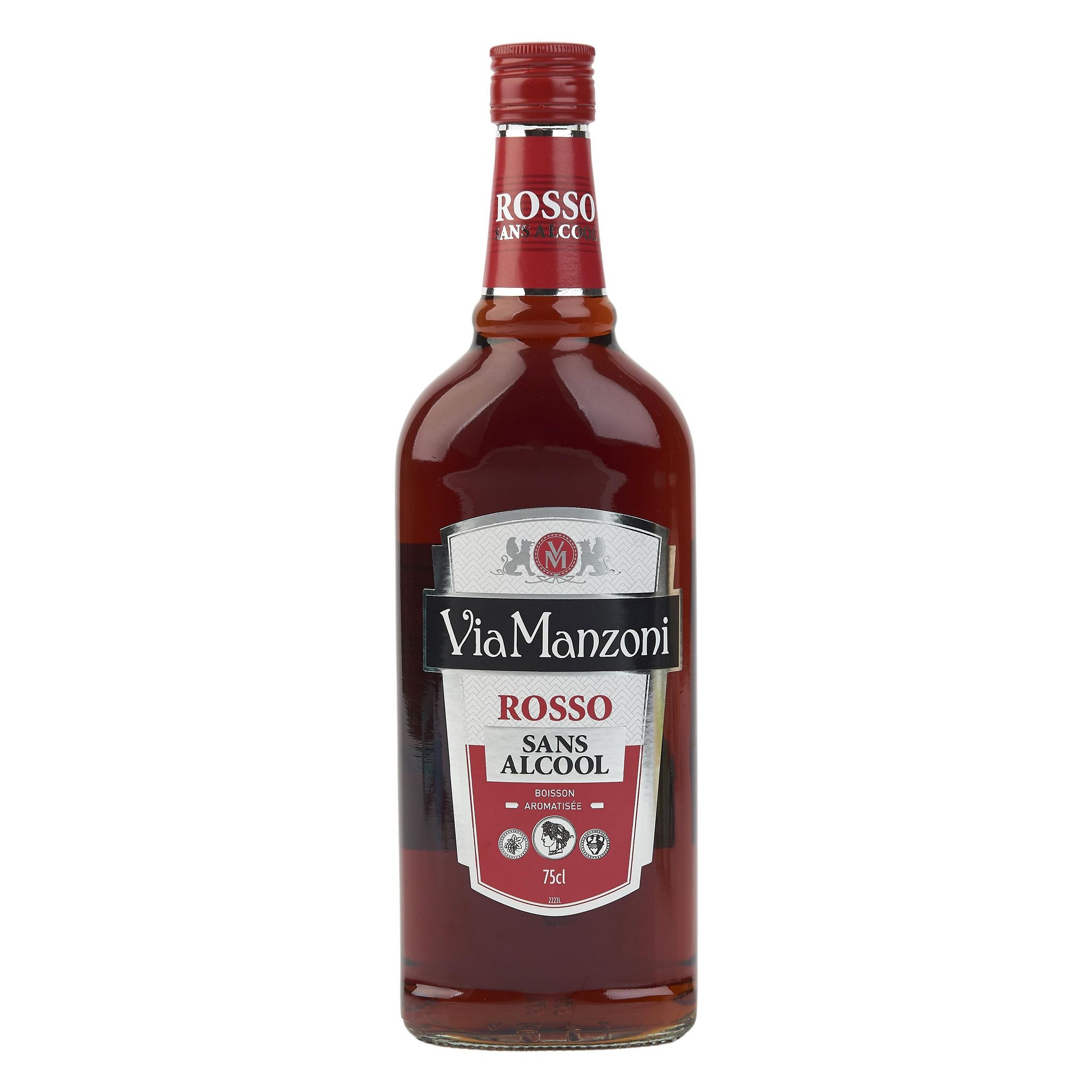 Voir la diapositive 2 : VIA MANZONI Apéritif sans alcool rosso 75cl