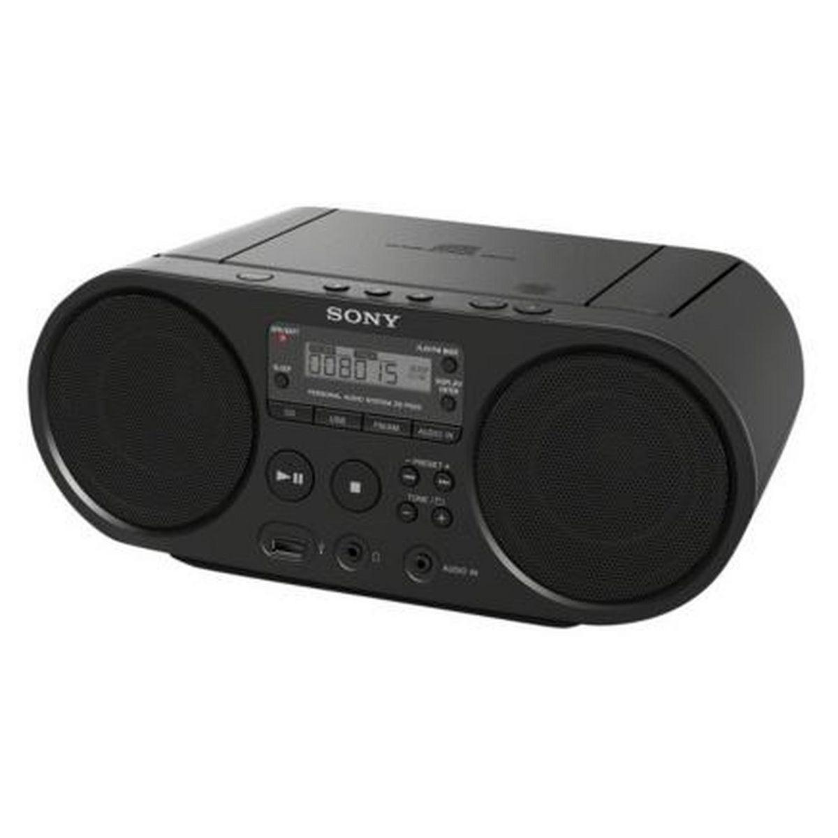 SONY Radio CD/MP3/USB - Noir - ZS-PS50